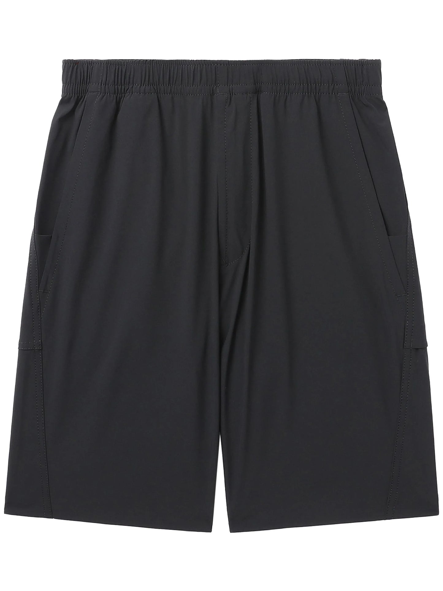 elasticated-waist track shorts