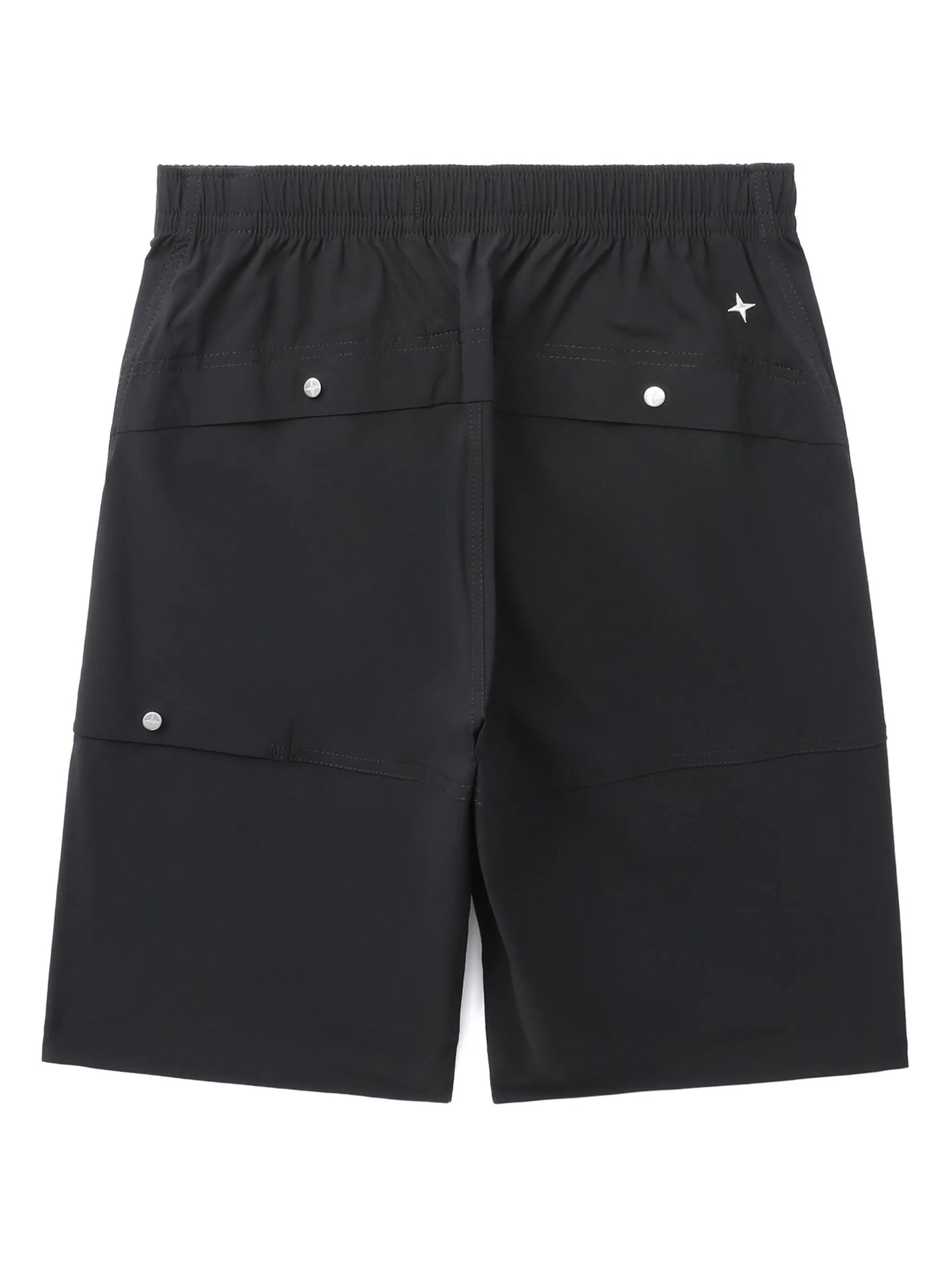 elasticated-waist track shorts