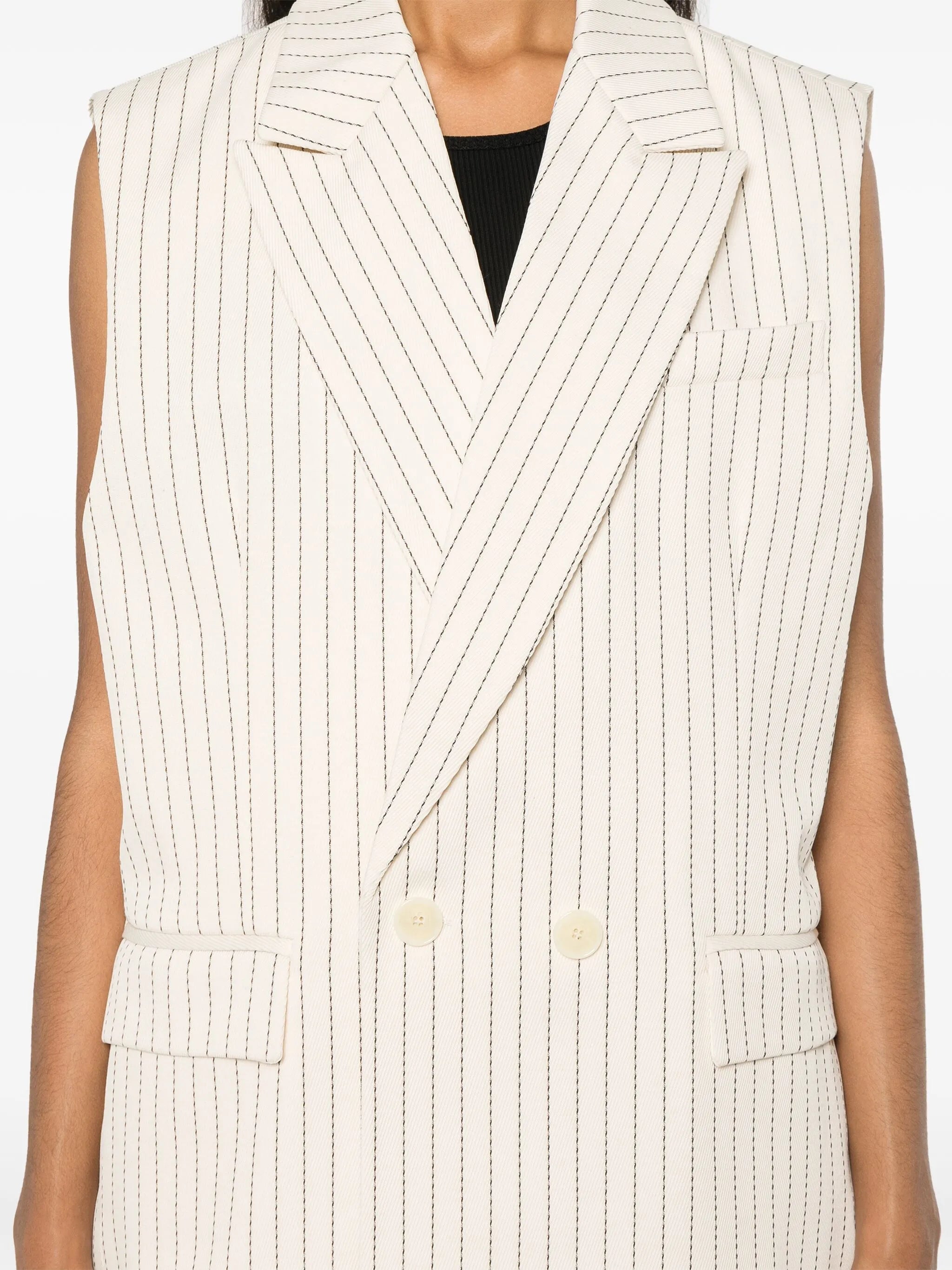 Shane double-breasted gilet