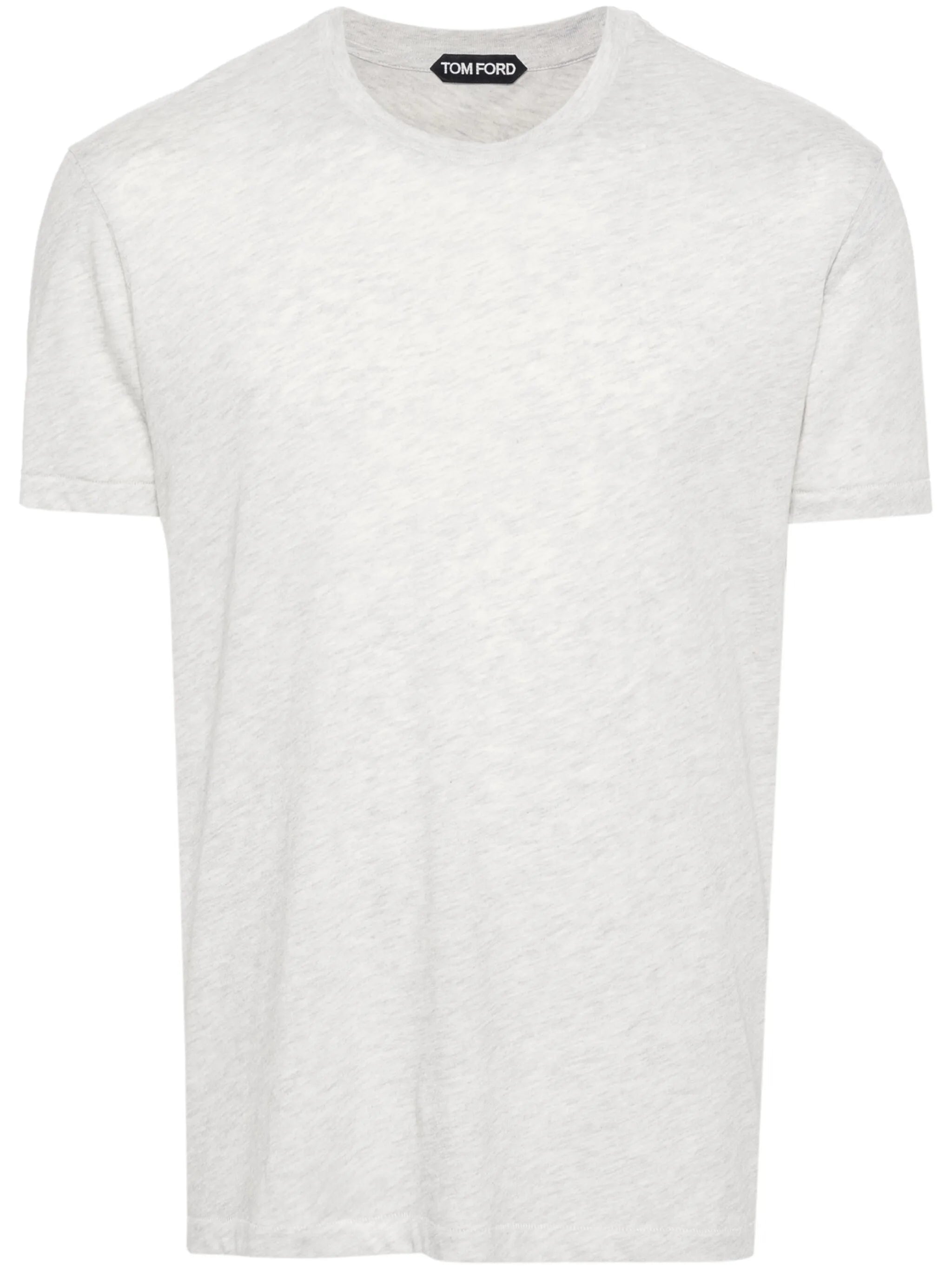 logo-embroidered mélange T-shirt
