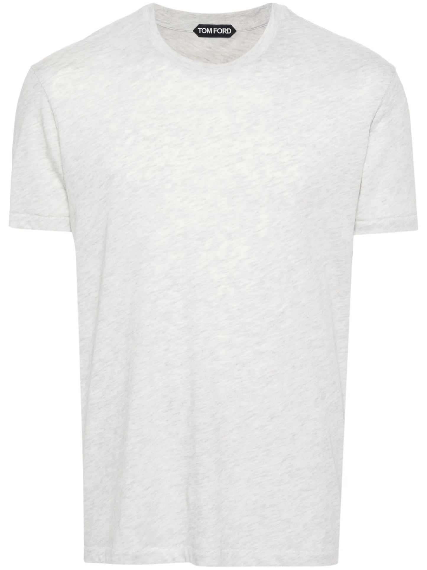 logo-embroidered mélange T-shirt