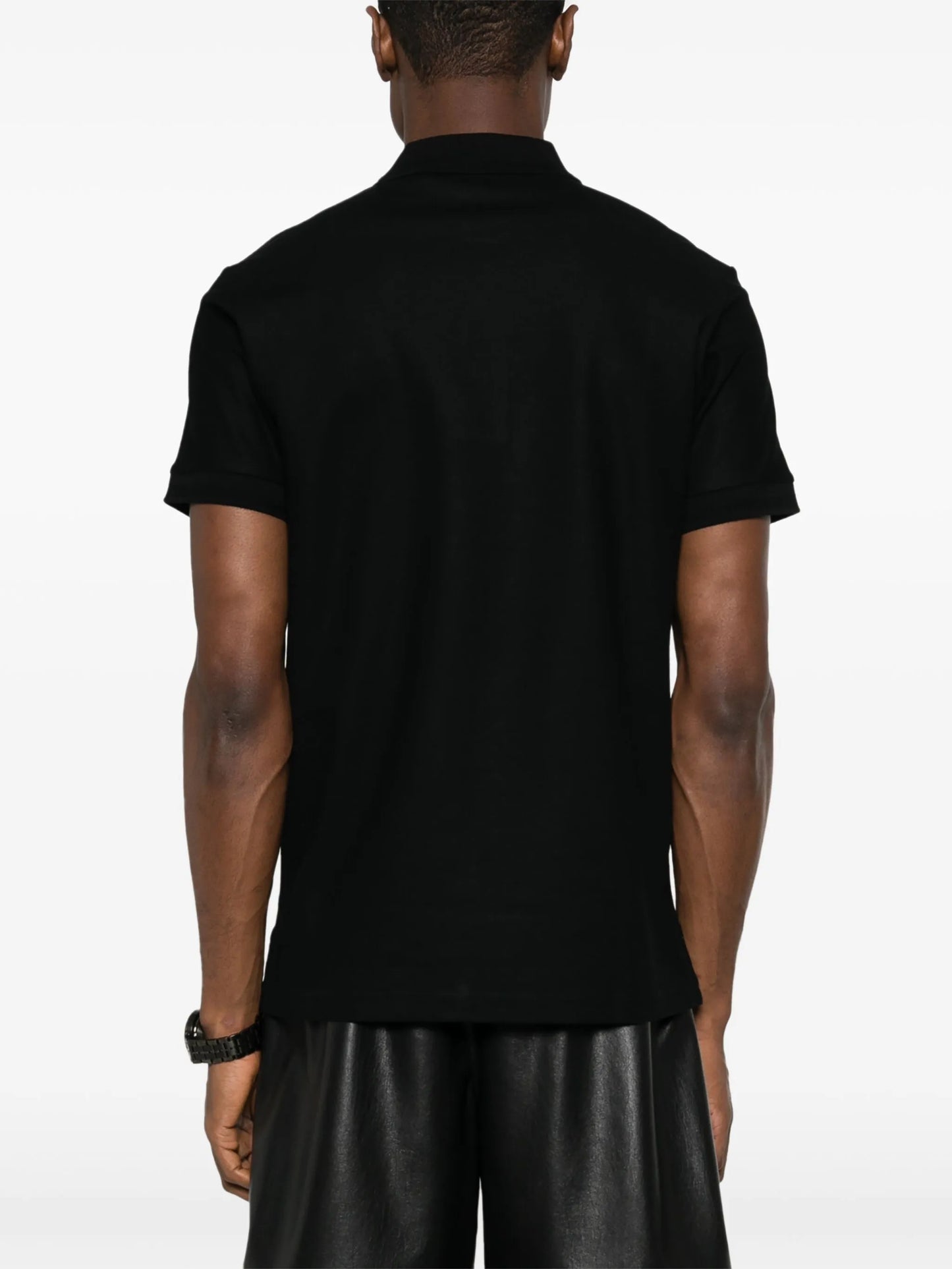 logo-embroidered piqué polo shirt