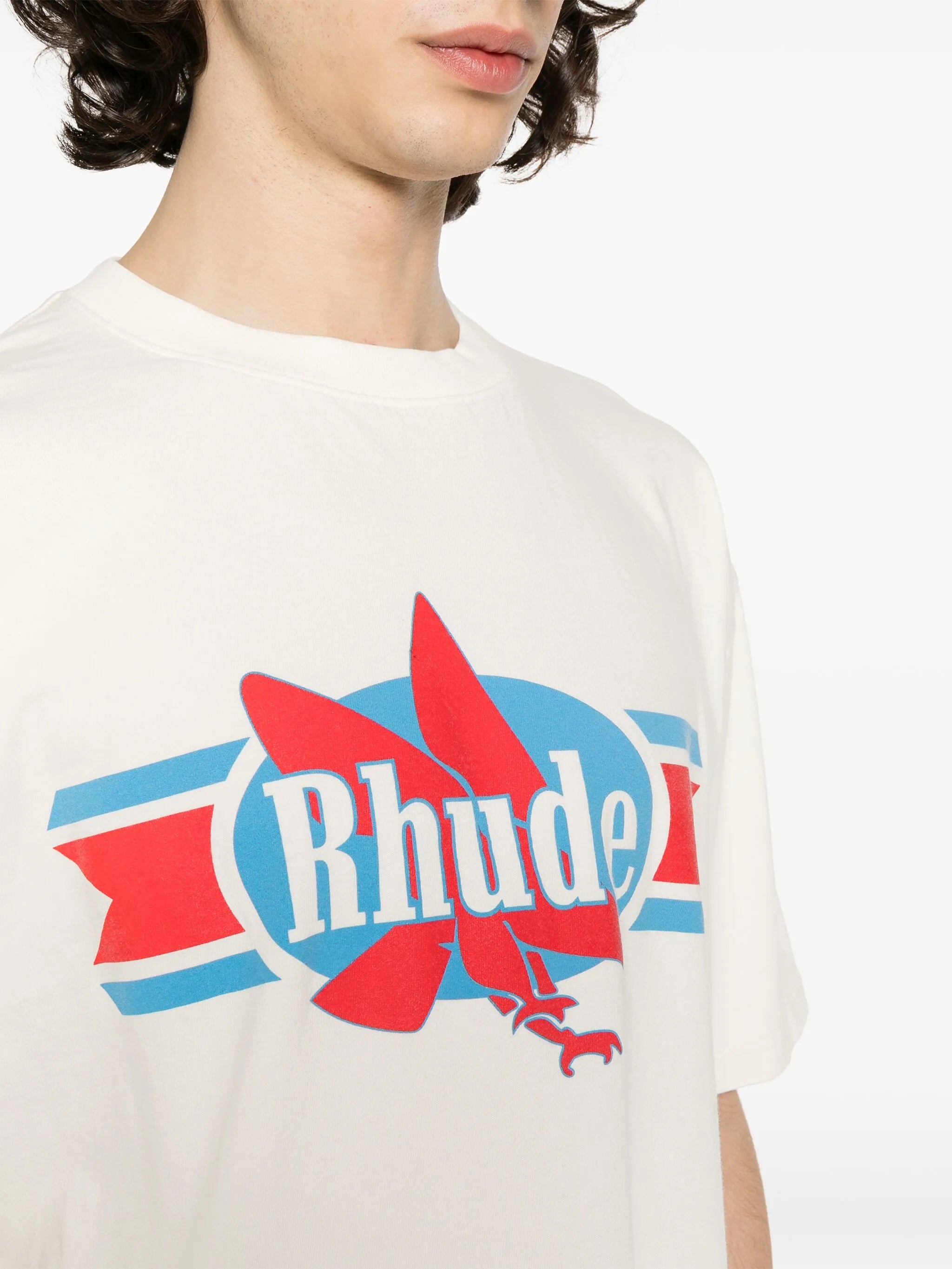 Chevron Eagle cotton T-shirt