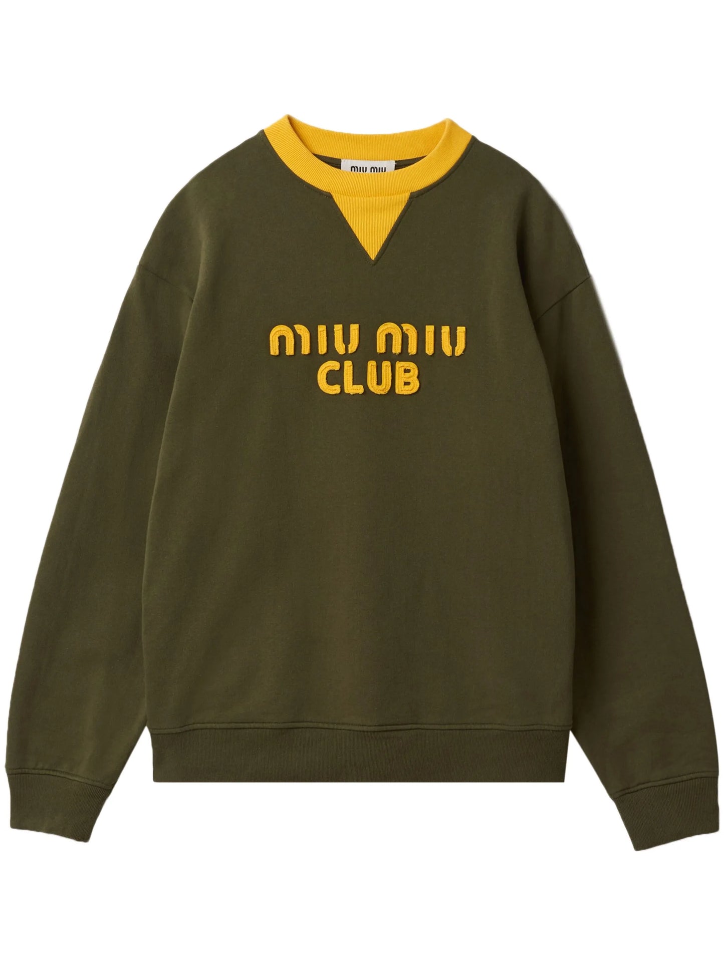 logo-embroidered fleece sweatshirt