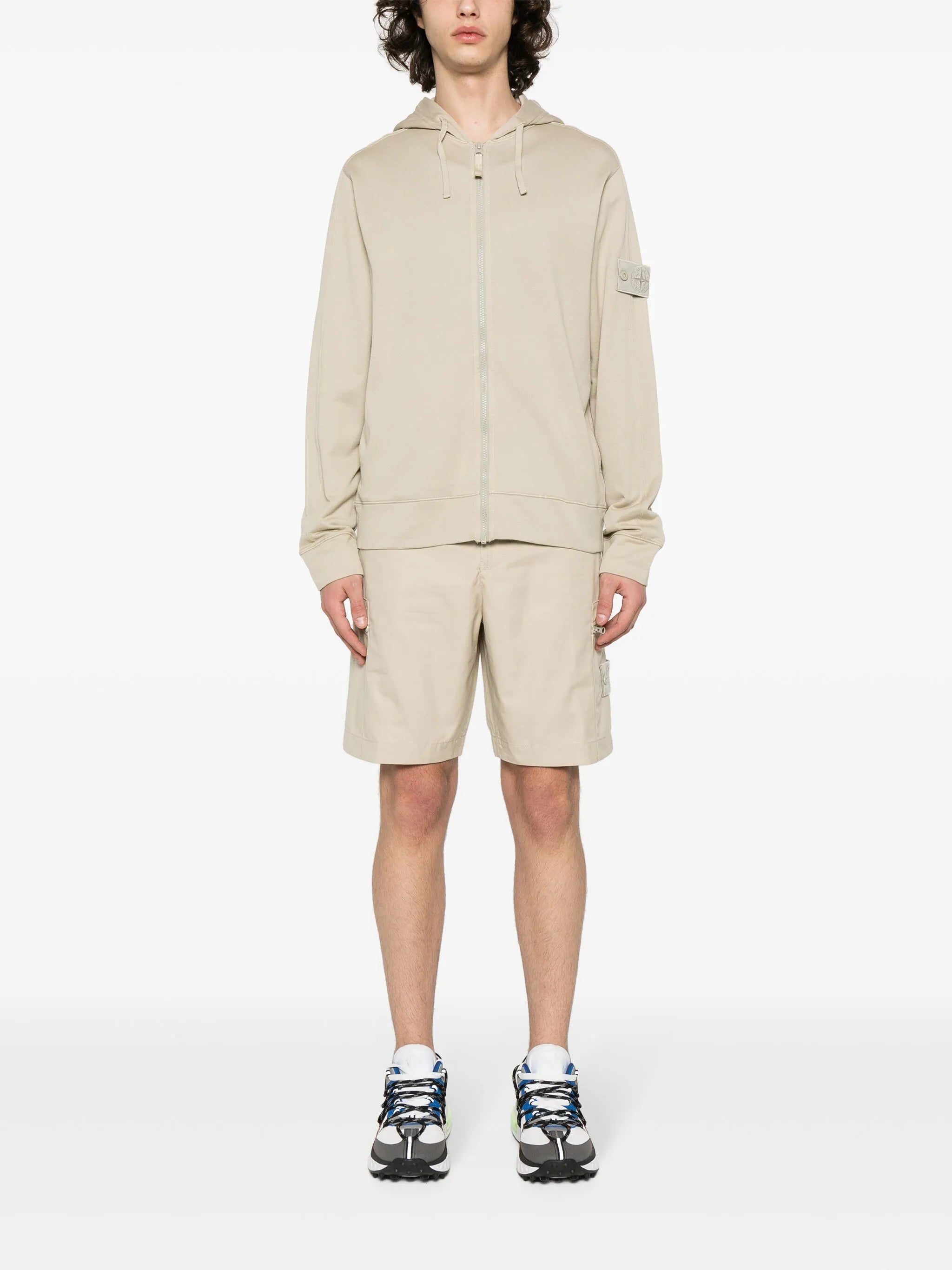 Compass-motif shorts