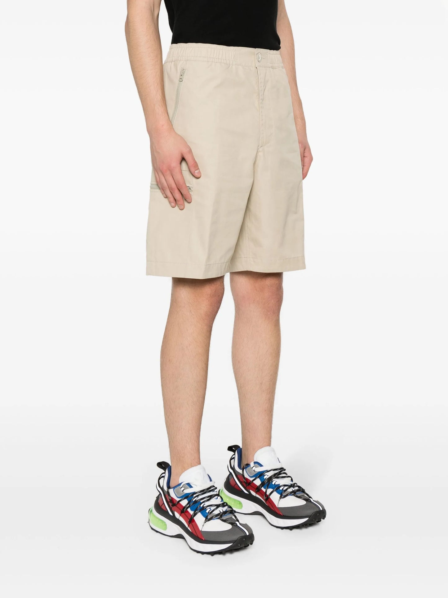 Compass-motif shorts