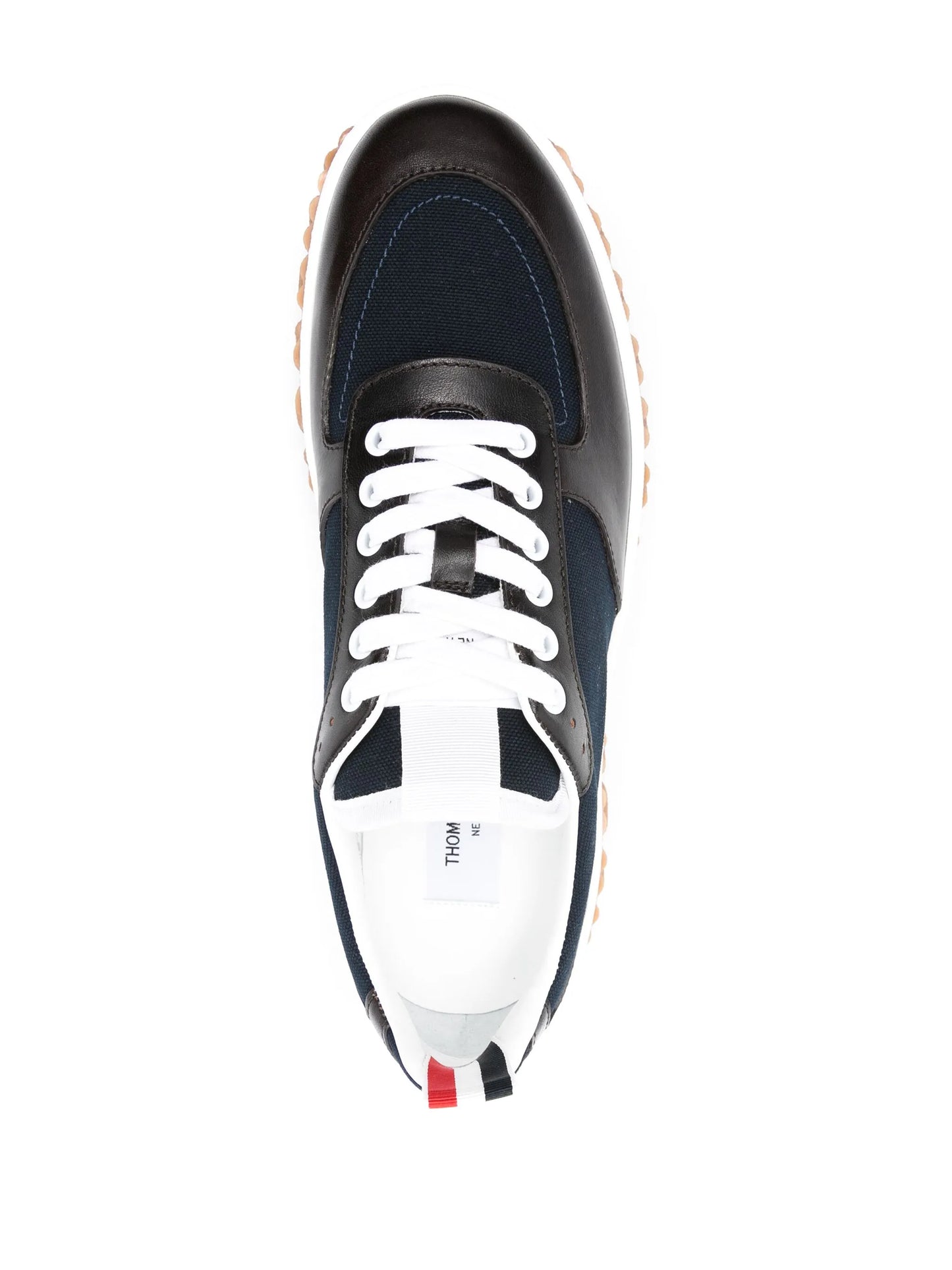 Letterman panelled sneakers