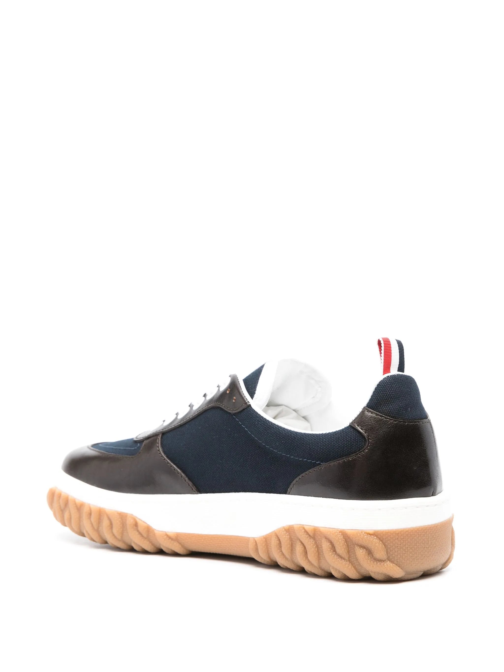 Letterman panelled sneakers