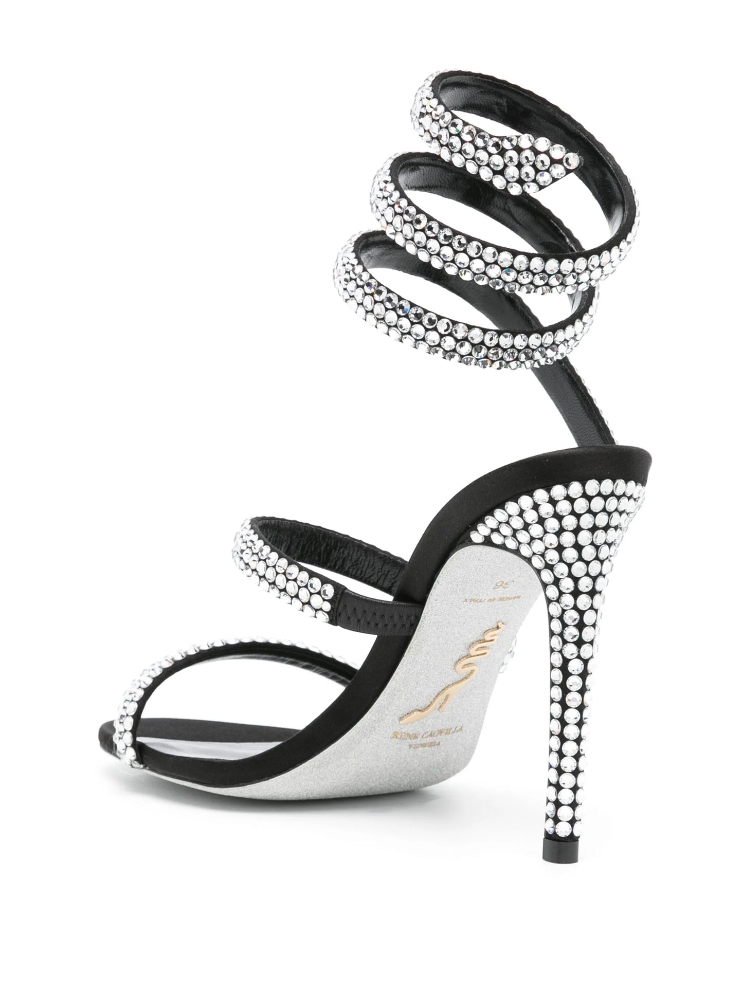 Cleo 105mm rhinestone-embellished sandals