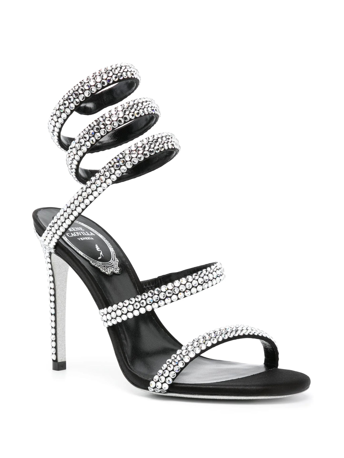 Cleo 105mm rhinestone-embellished sandals