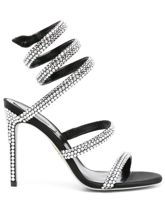 Cleo 105mm rhinestone-embellished sandals