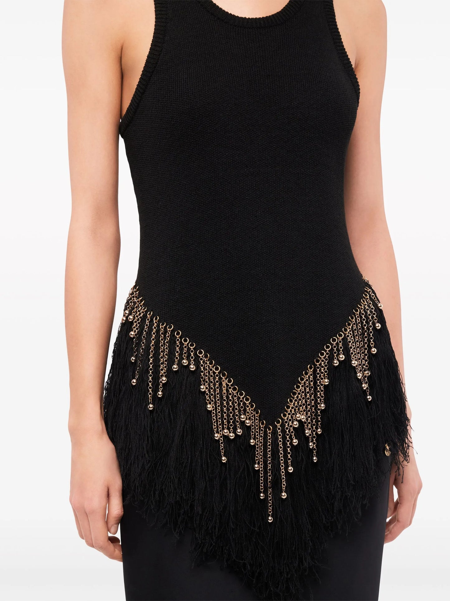 beaded linen top