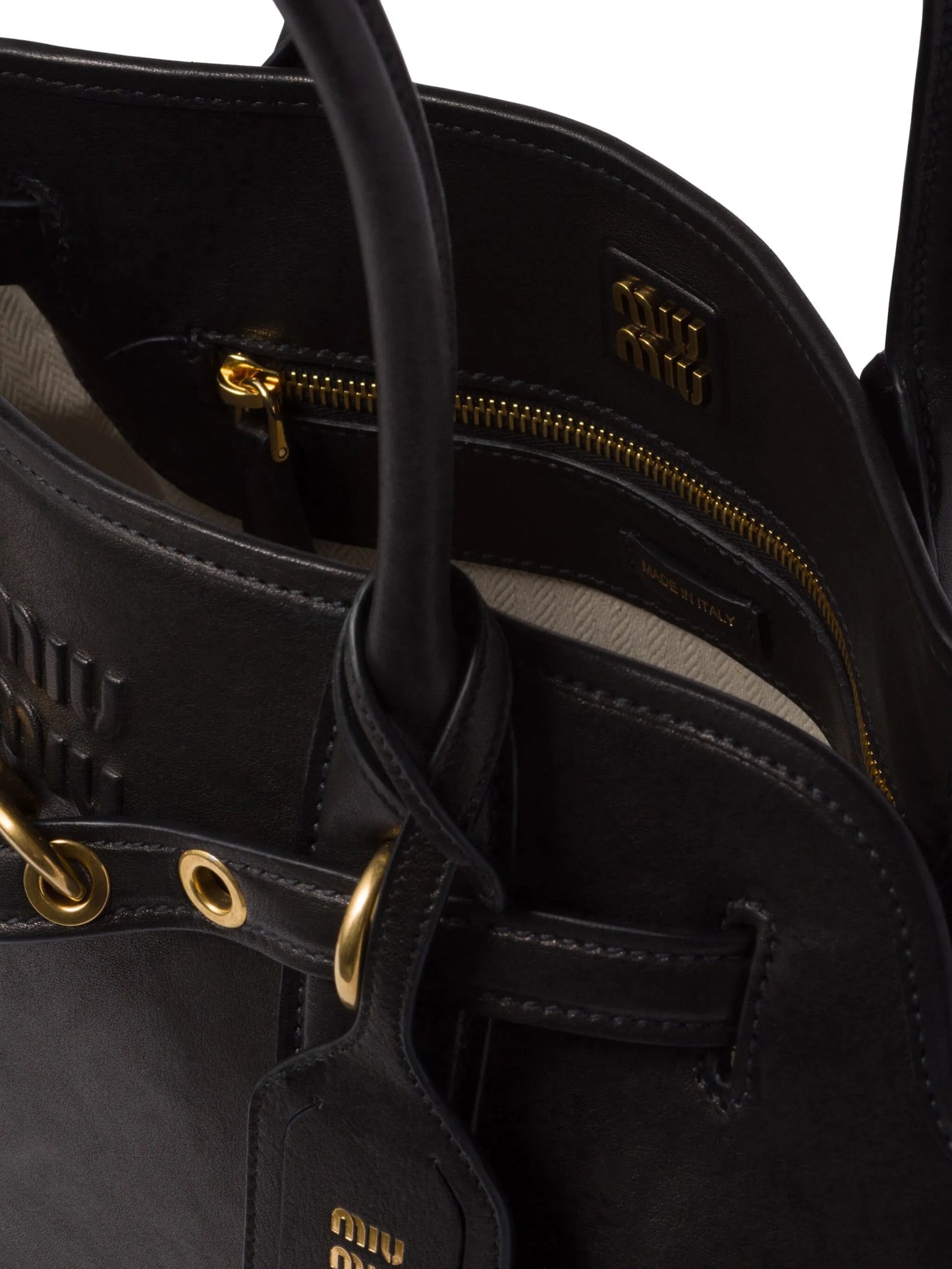 nappa-leather tote bag