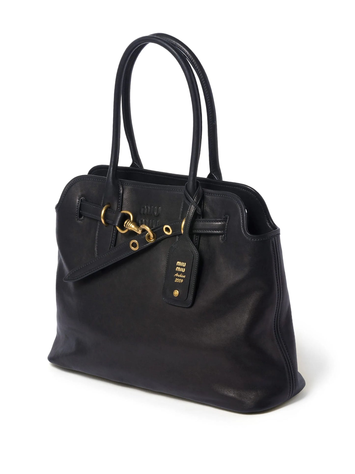 nappa-leather tote bag