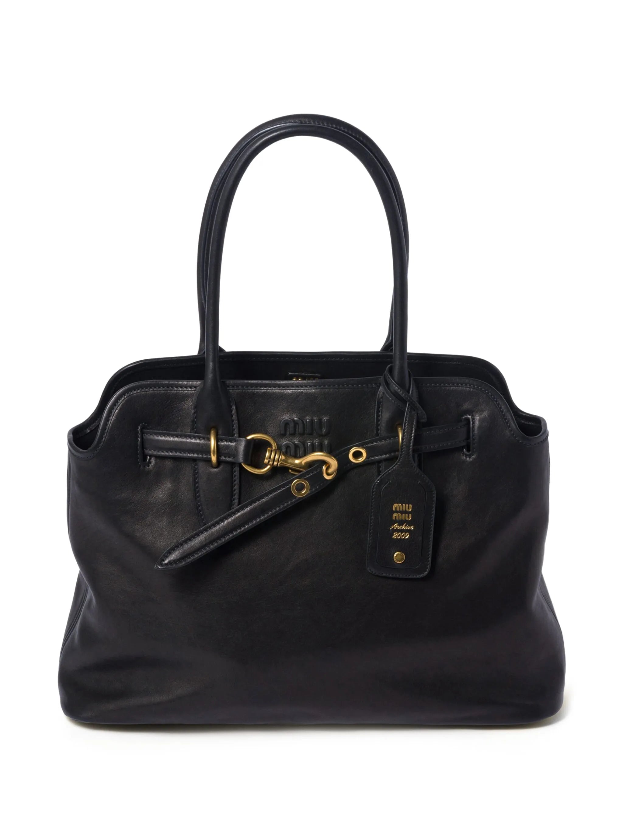nappa-leather tote bag