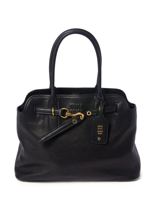 nappa-leather tote bag