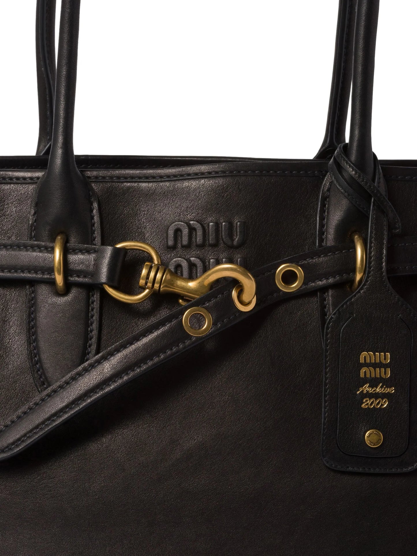 nappa-leather tote bag