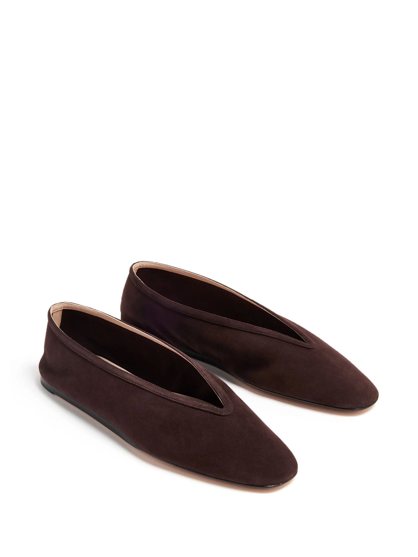 Luna suede ballerina shoes