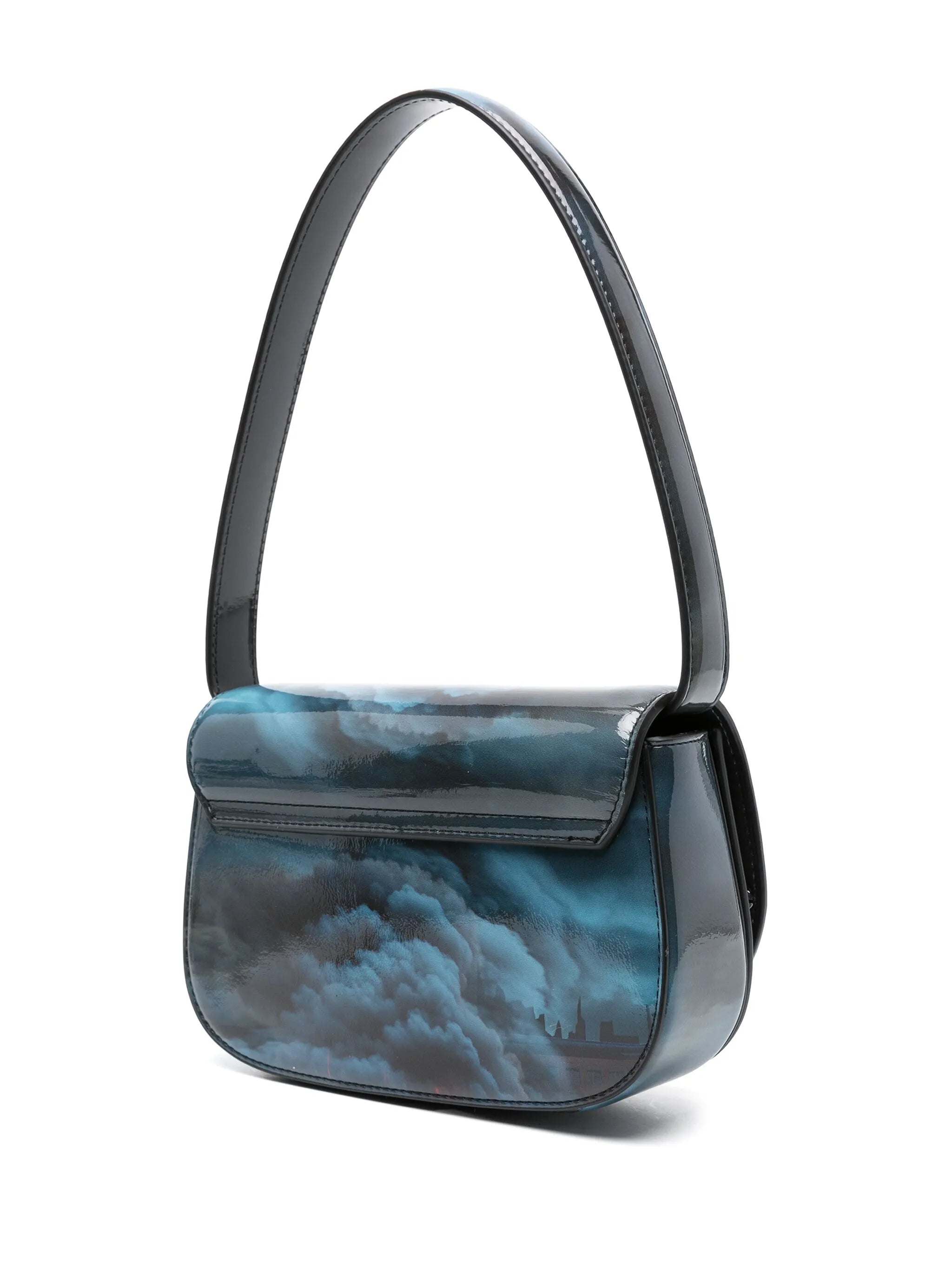 1DR Iconic flame-print shoulder bag