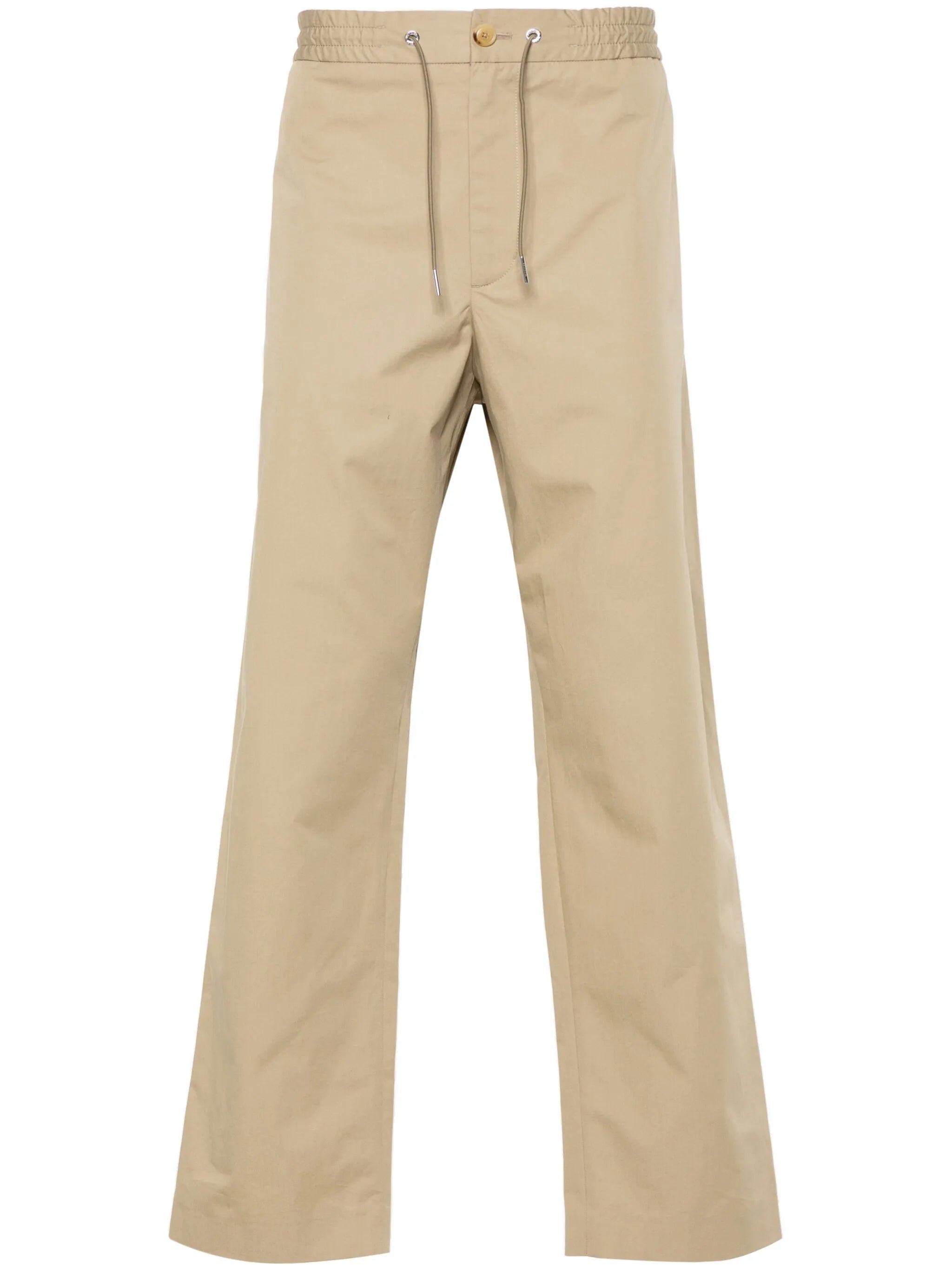 logo-appliqué tapered trousers