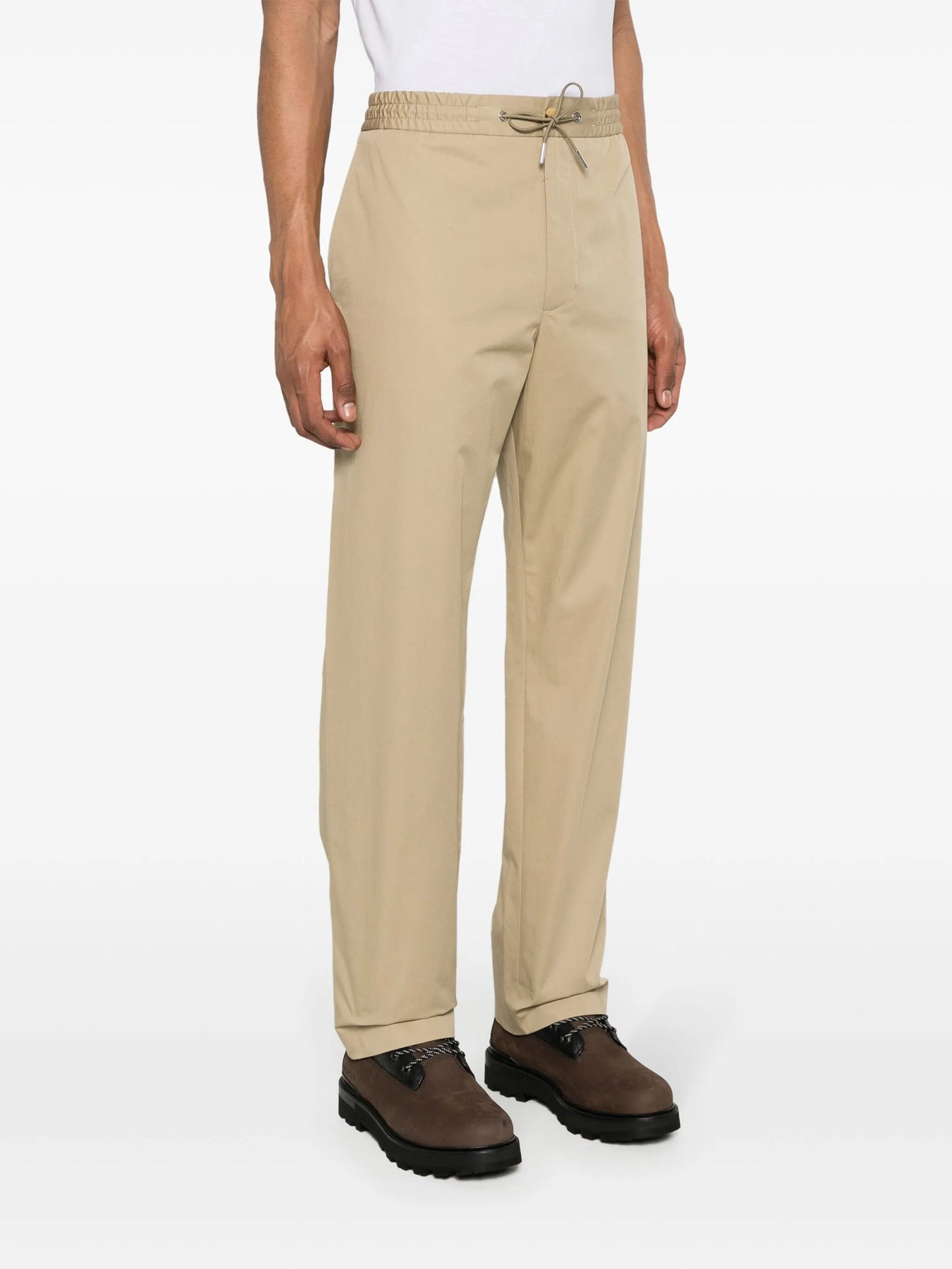 logo-appliqué tapered trousers