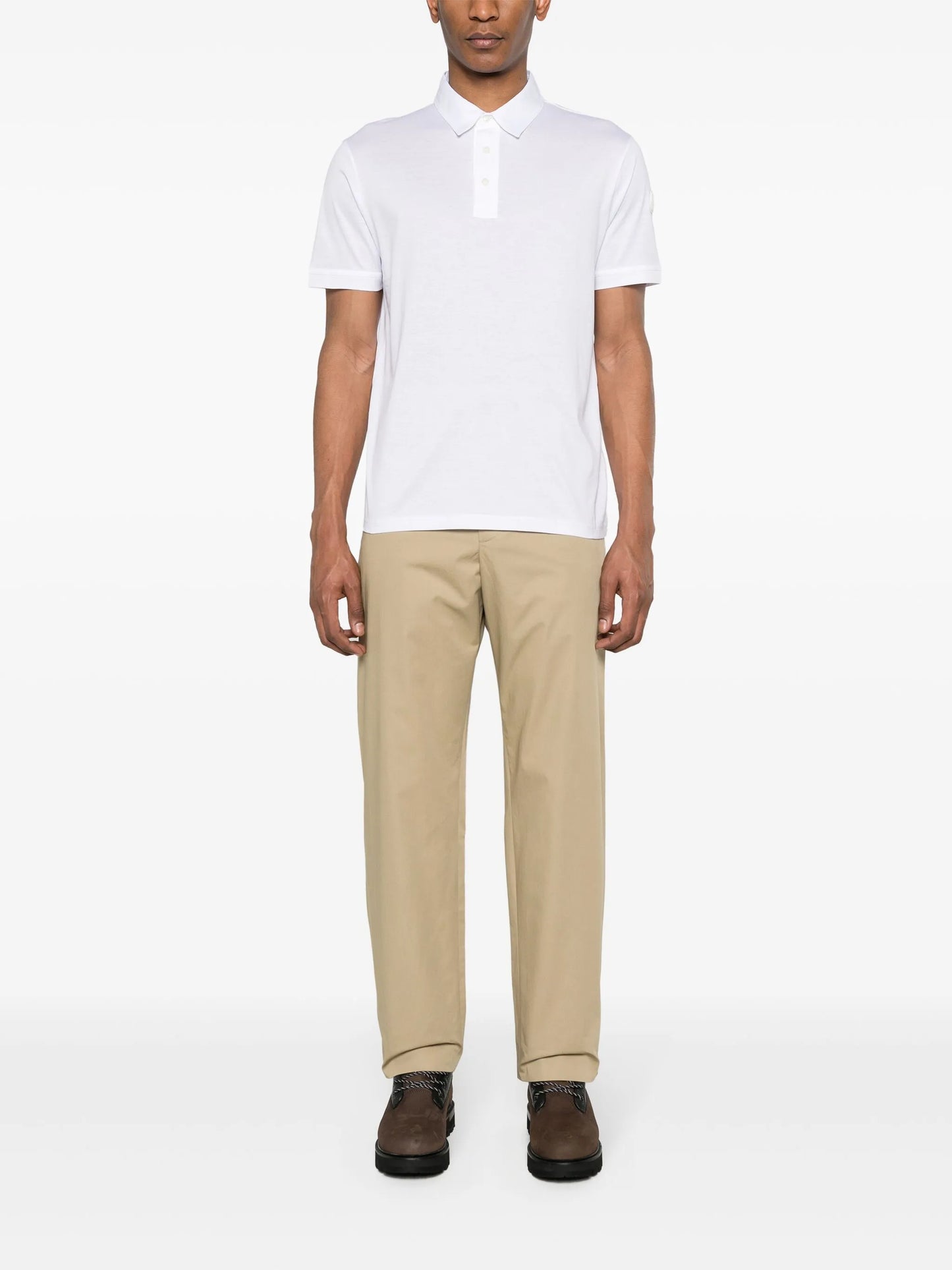 logo-appliqué tapered trousers