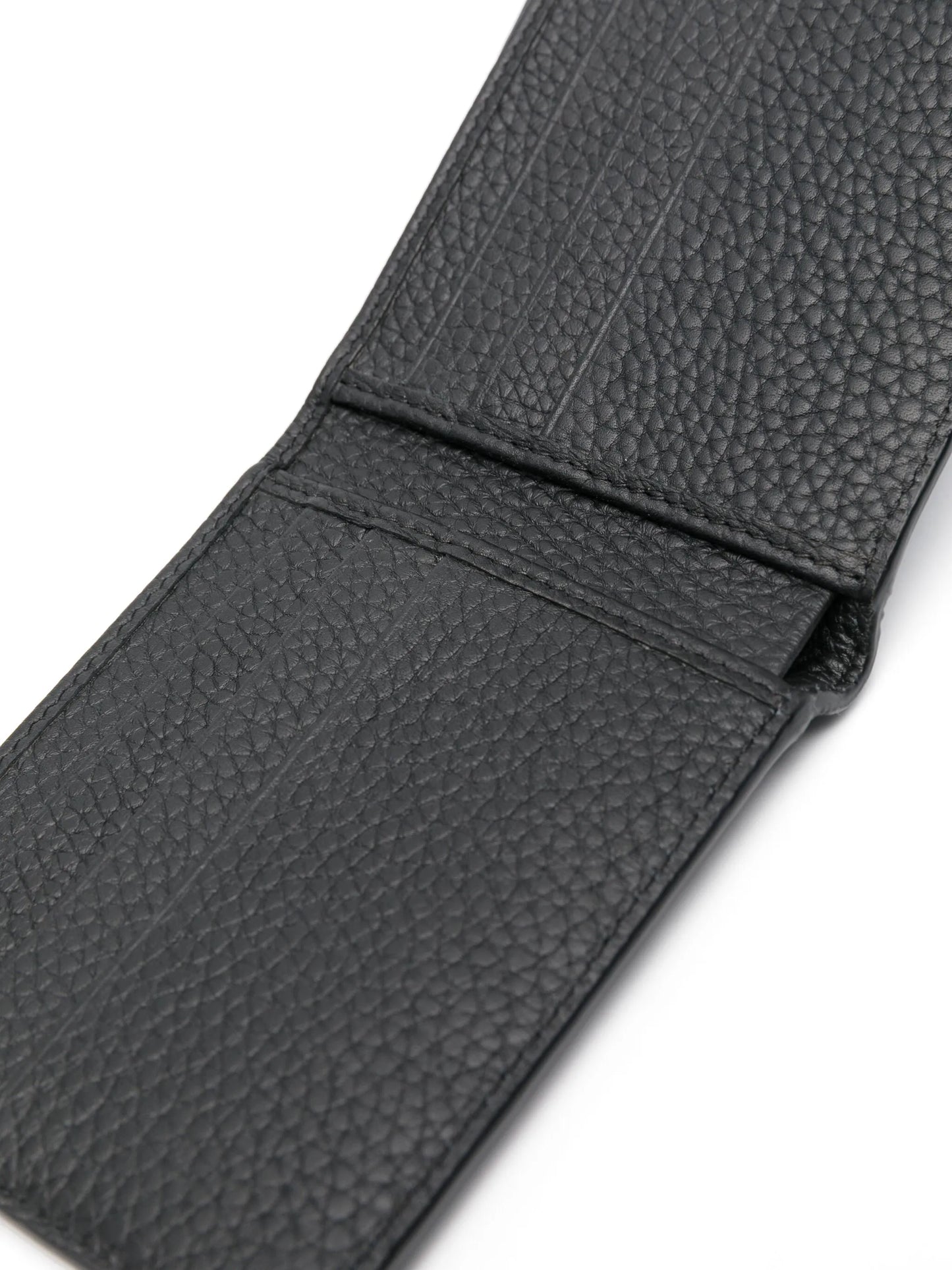 logo-embossed bi-fold wallet