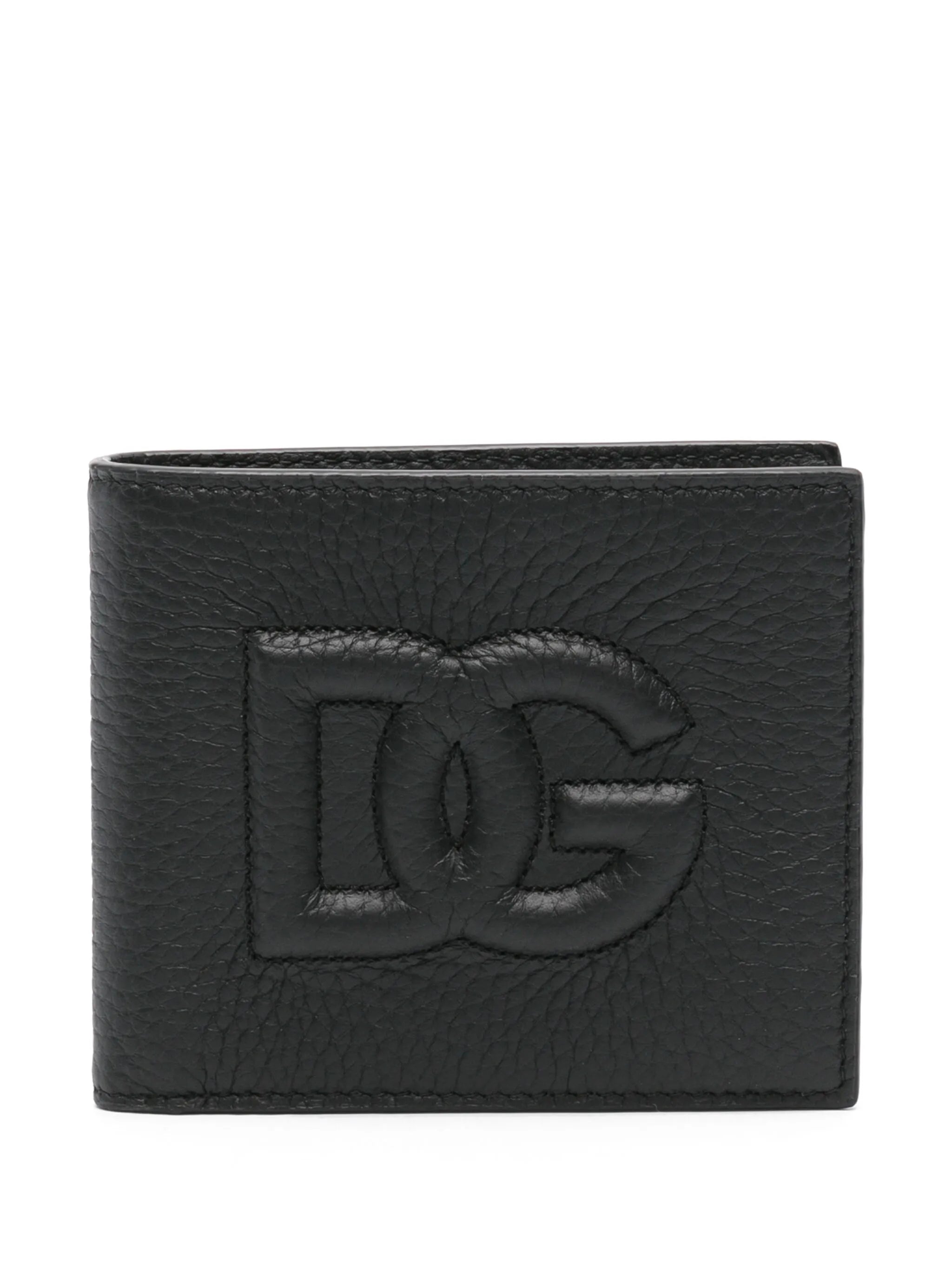 logo-embossed bi-fold wallet