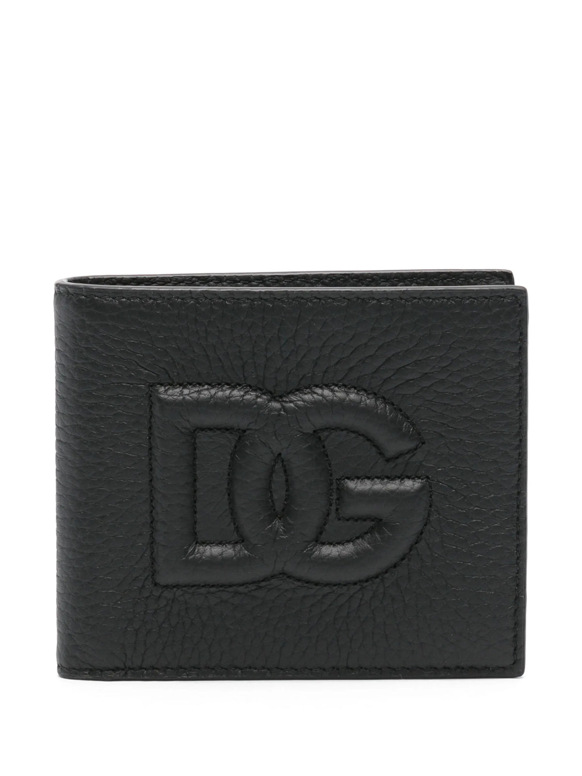logo-embossed bi-fold wallet