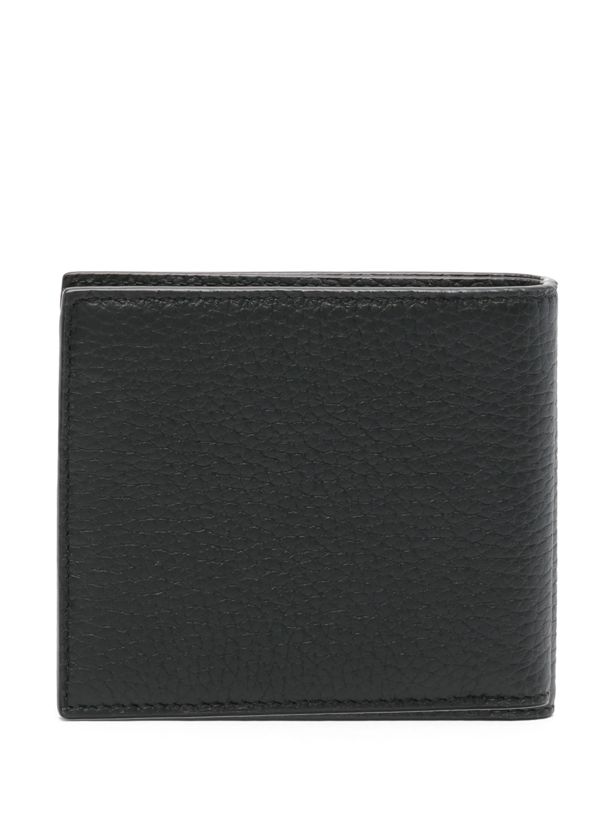 logo-embossed bi-fold wallet