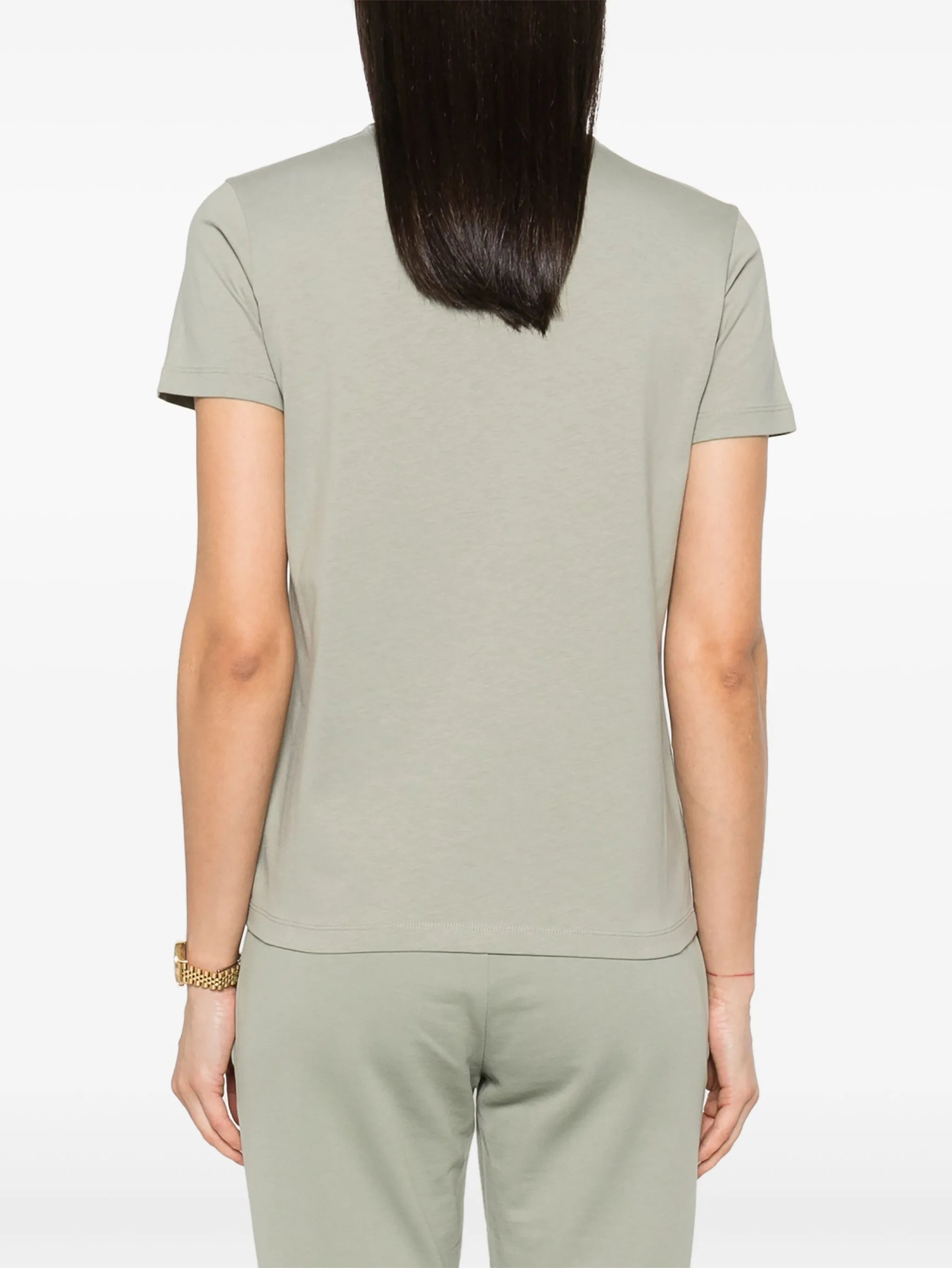 logo-embroidered cotton T-shirt