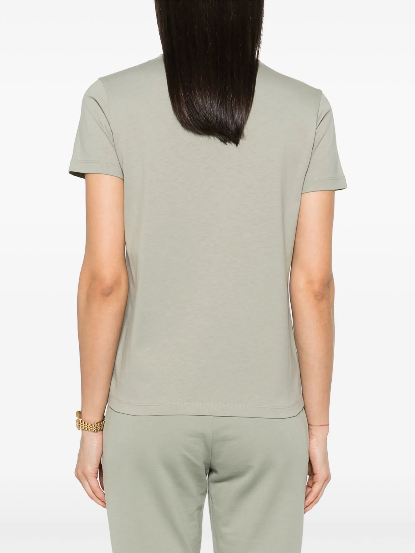 logo-embroidered cotton T-shirt