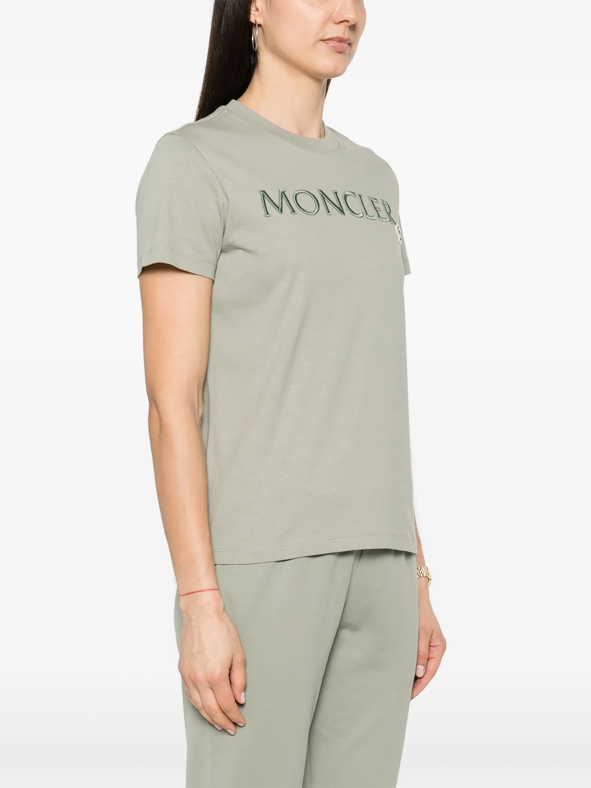 logo-embroidered cotton T-shirt