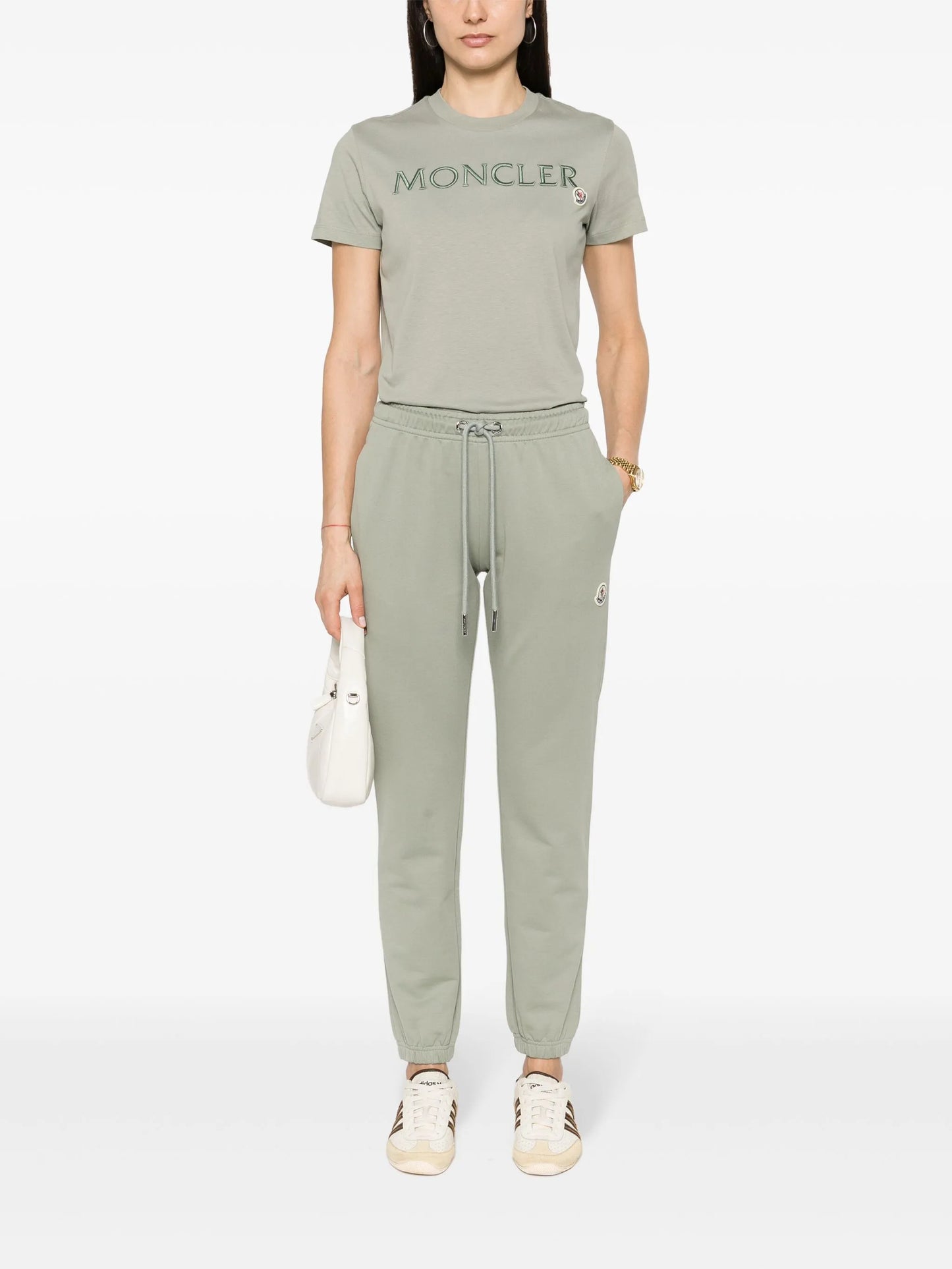 logo-embroidered cotton T-shirt