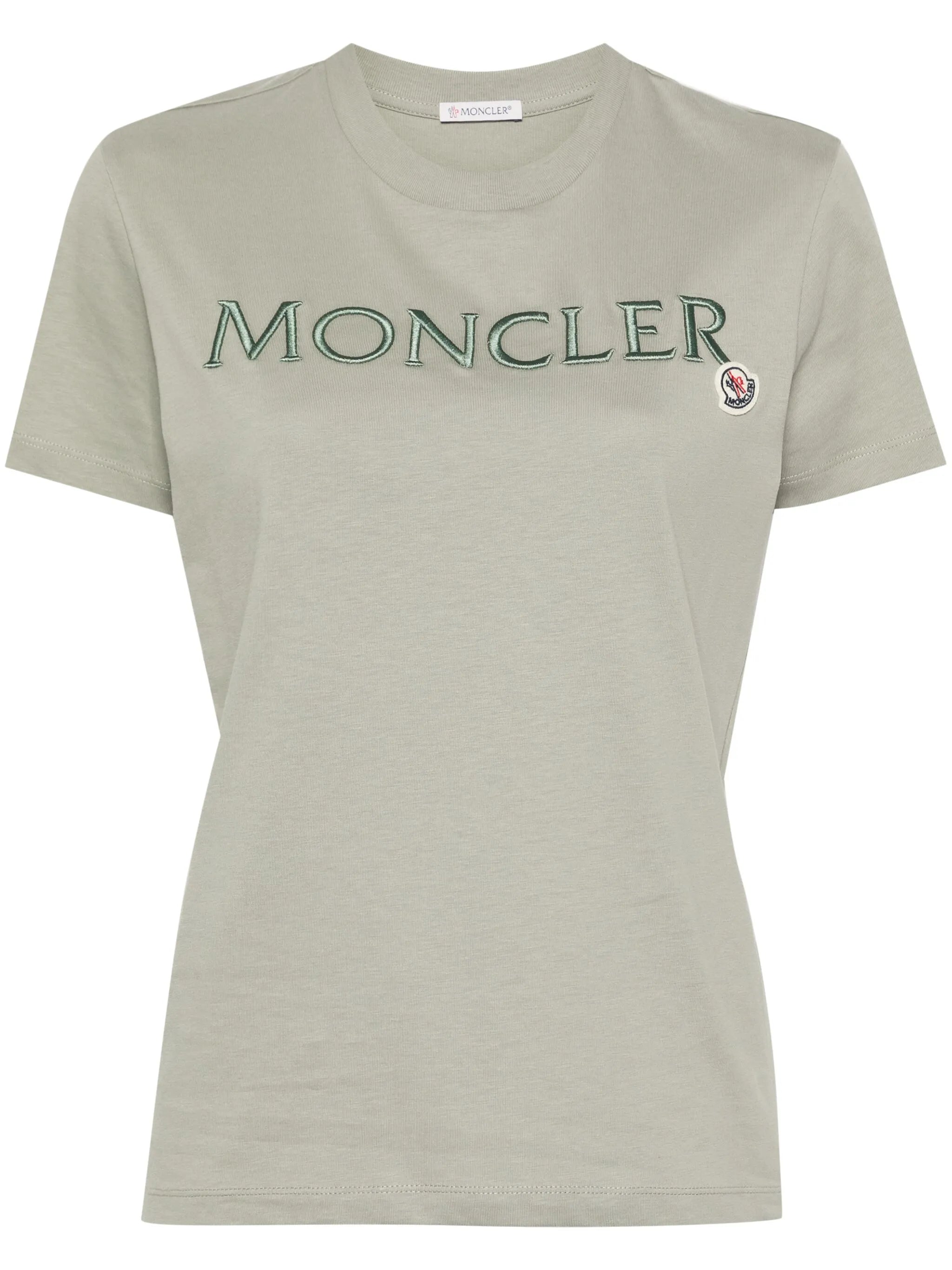 logo-embroidered cotton T-shirt