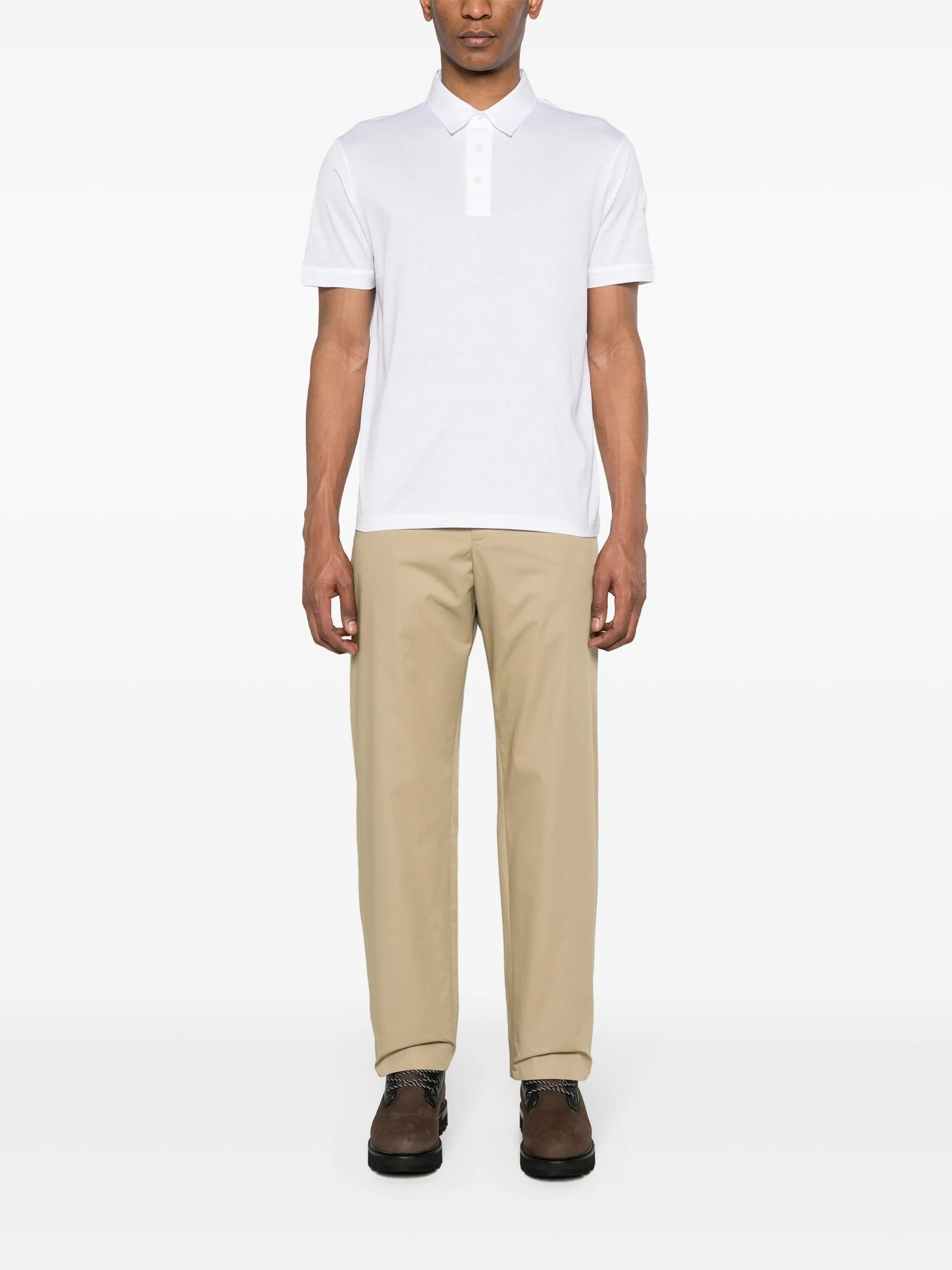 logo-appliqué cotton polo shirt