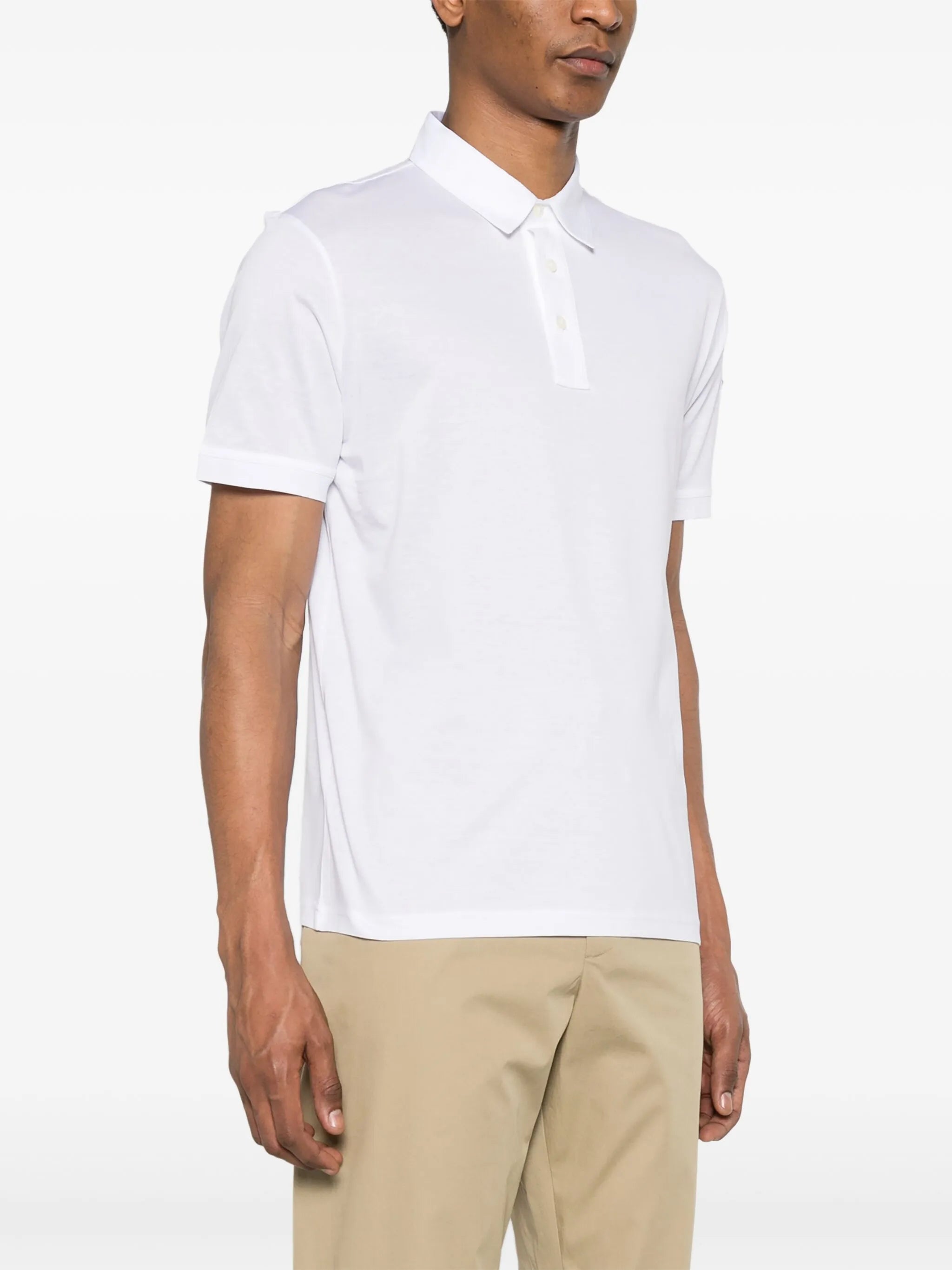 logo-appliqué cotton polo shirt