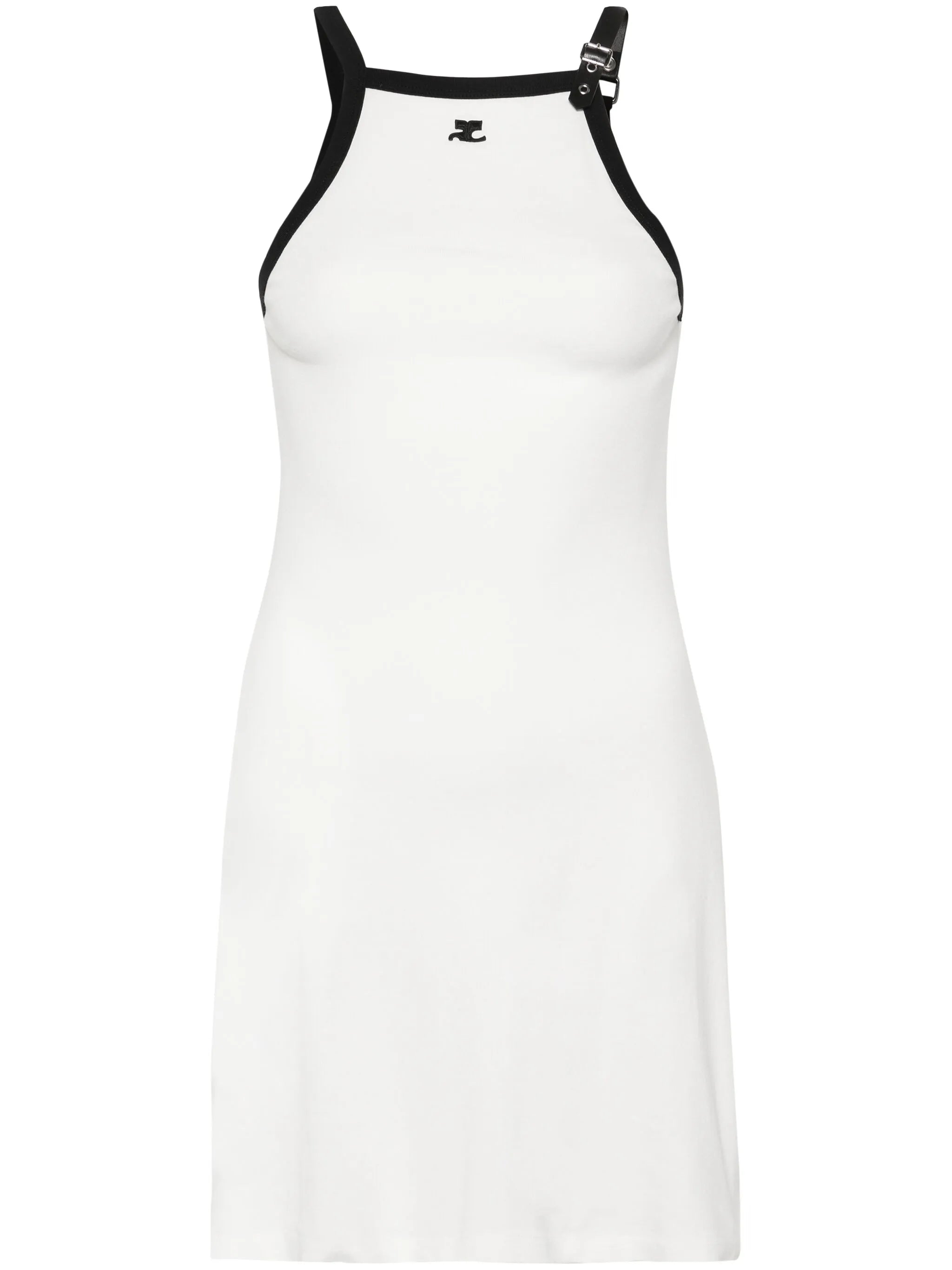 logo-appliqué mini dress