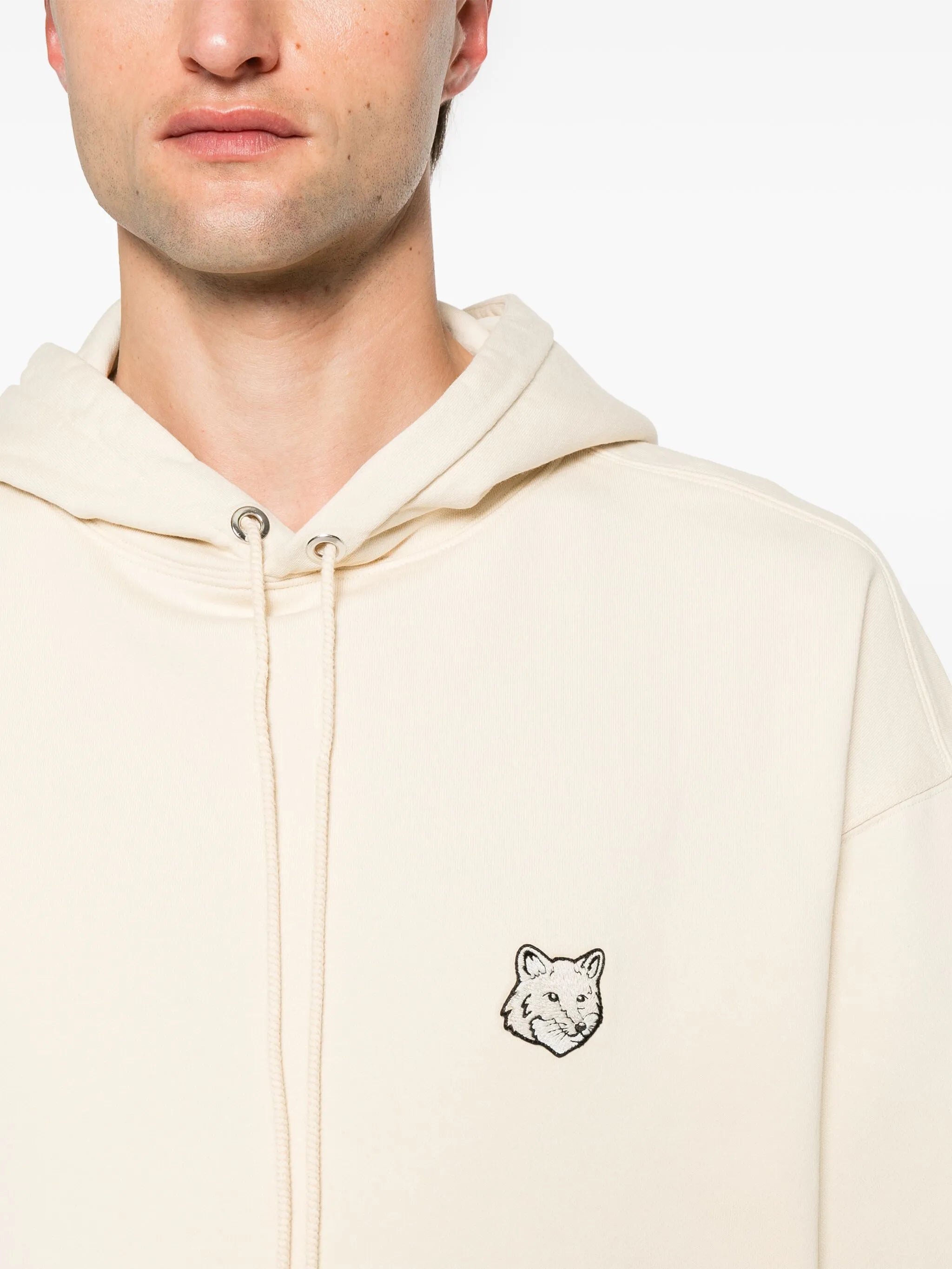 Bold Fox Head cotton hoodie