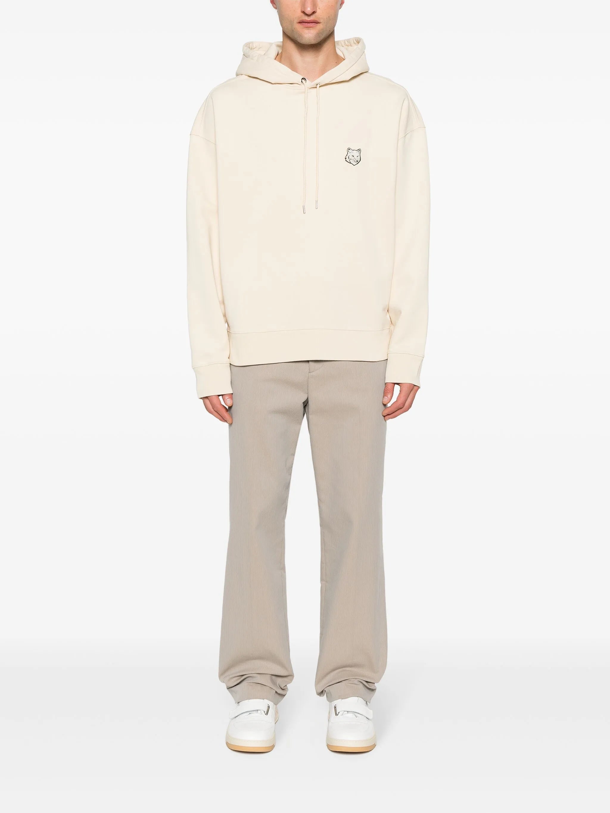 Bold Fox Head cotton hoodie