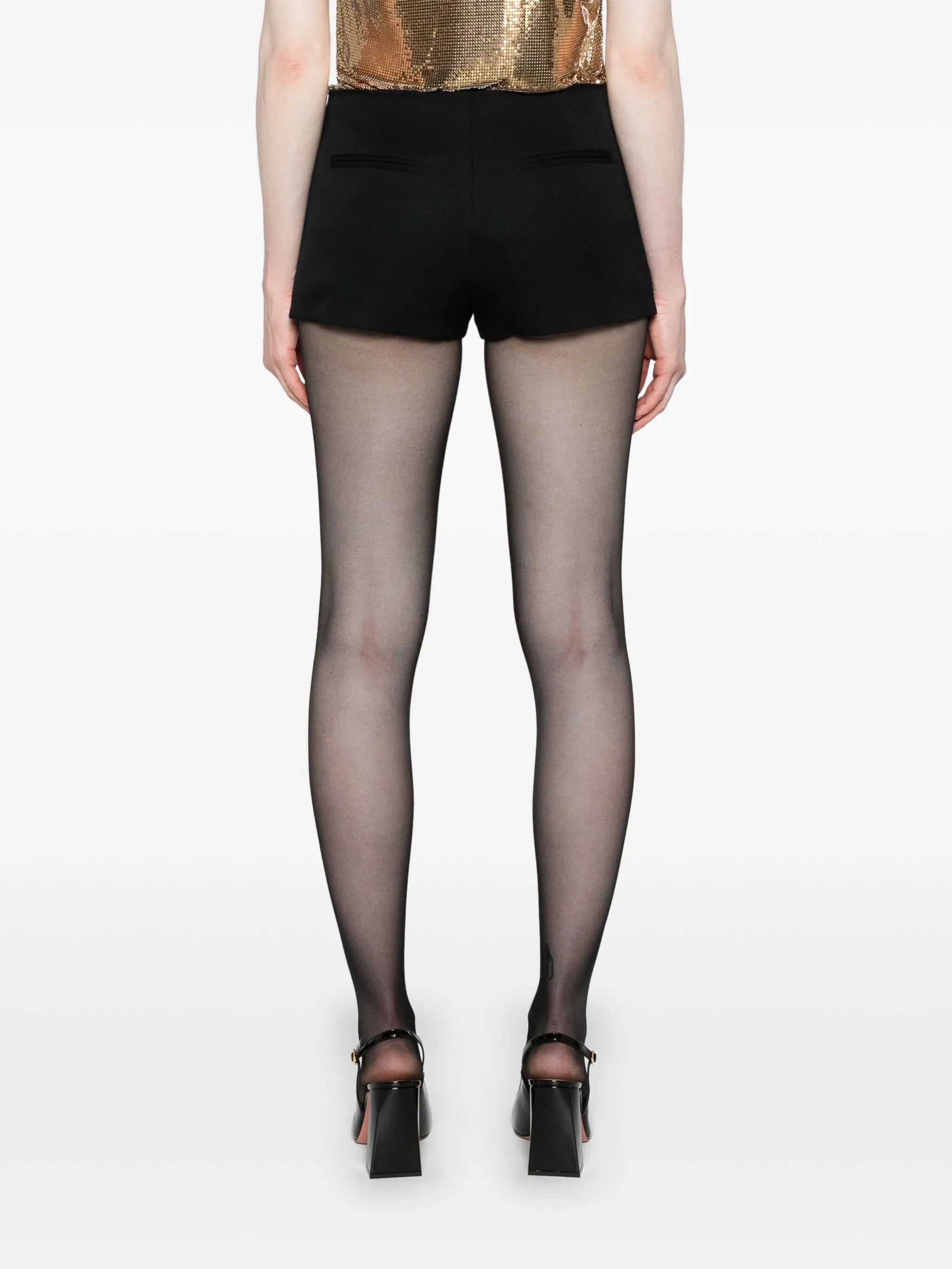 low-rise tailored mini shorts