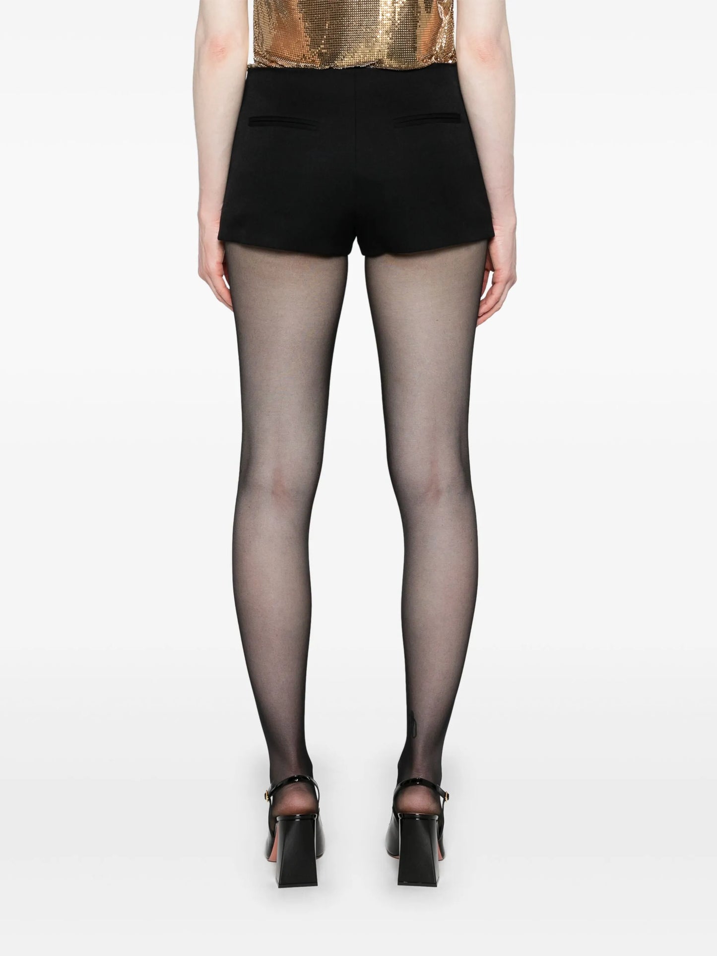 low-rise tailored mini shorts