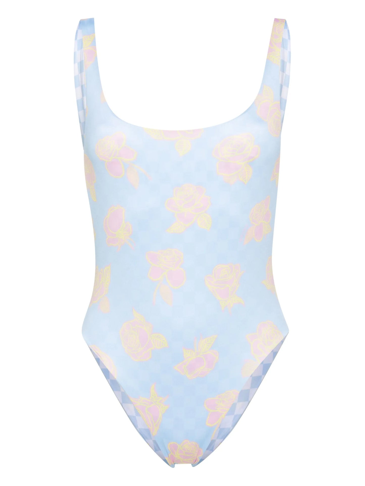 reversible scoop-back swimsuit