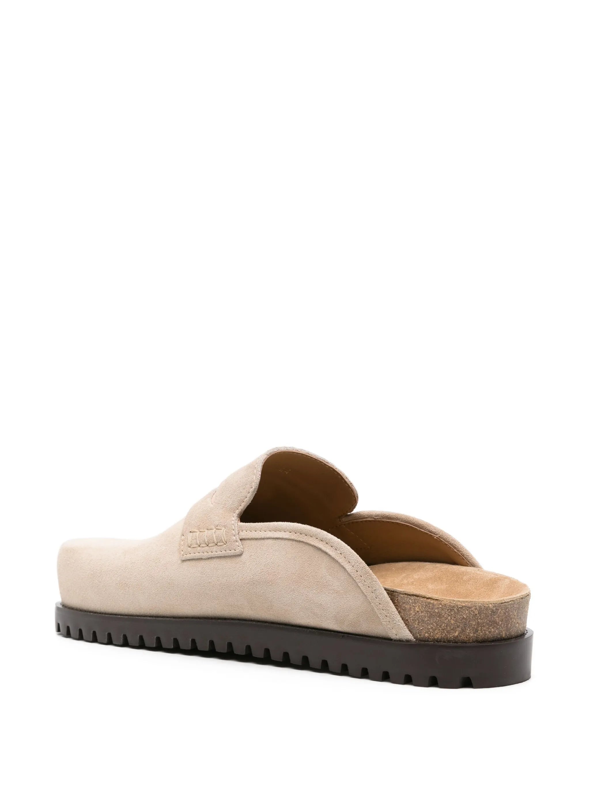 Medusa-penny suede mules