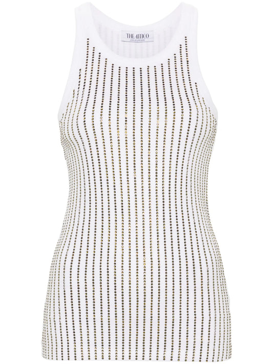 crystal-embellished tank top