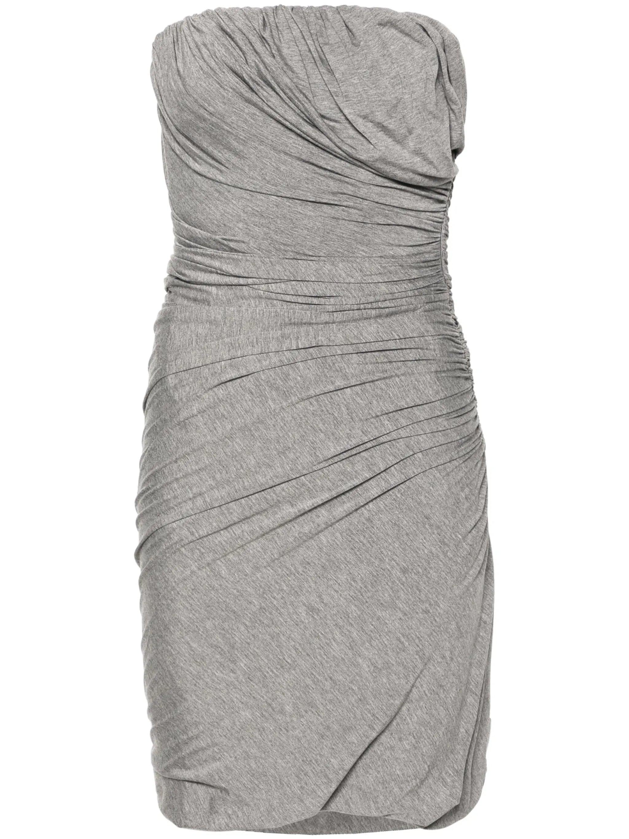 ruched jersey minidress