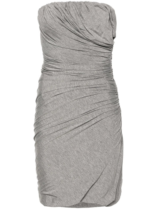 ruched jersey minidress