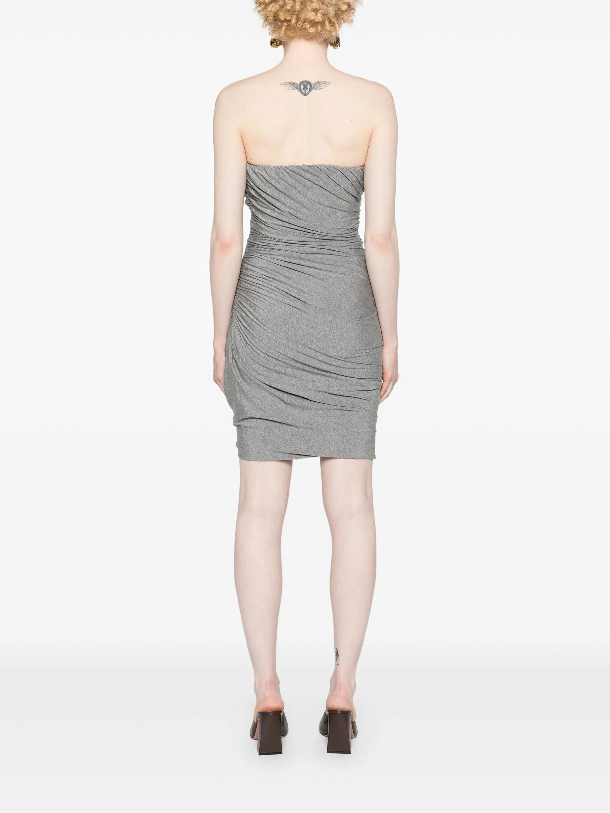 ruched jersey minidress