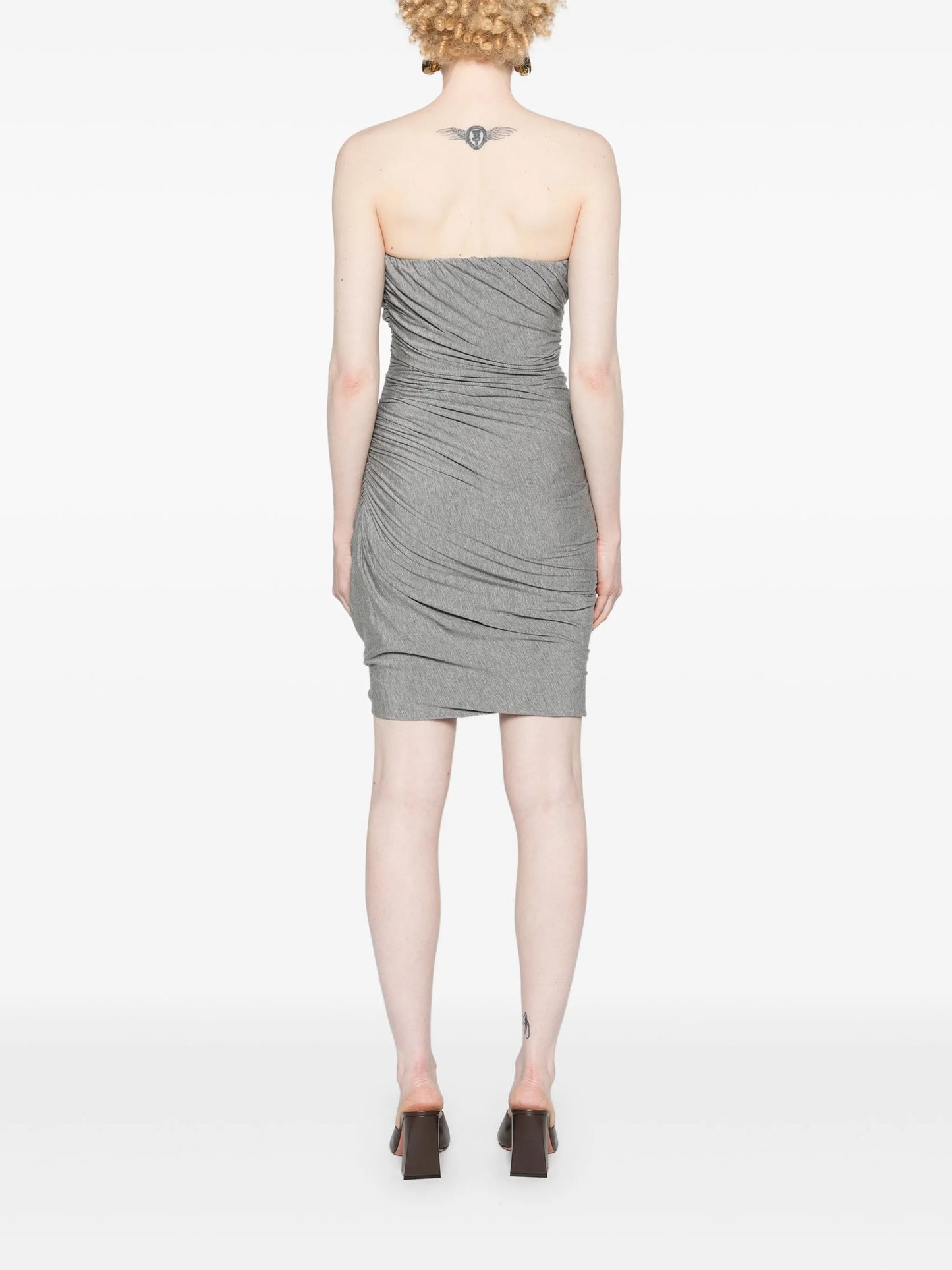 ruched jersey minidress