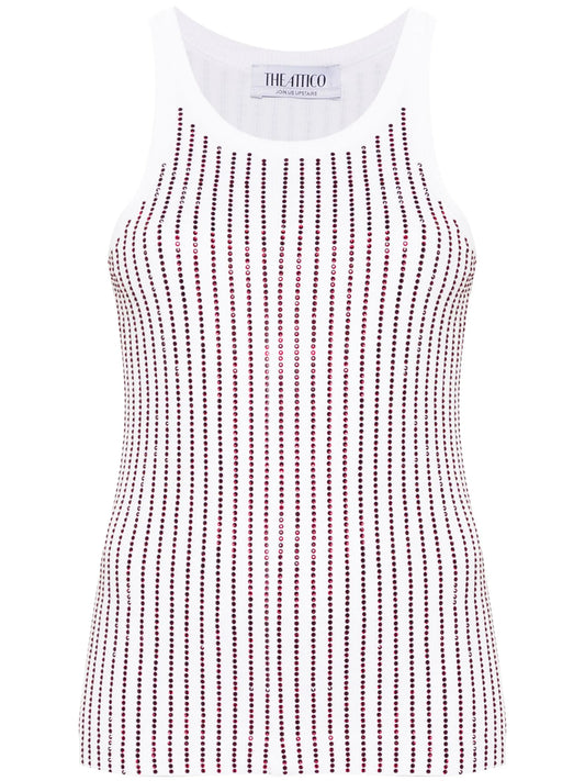 crystal-embellished tank top